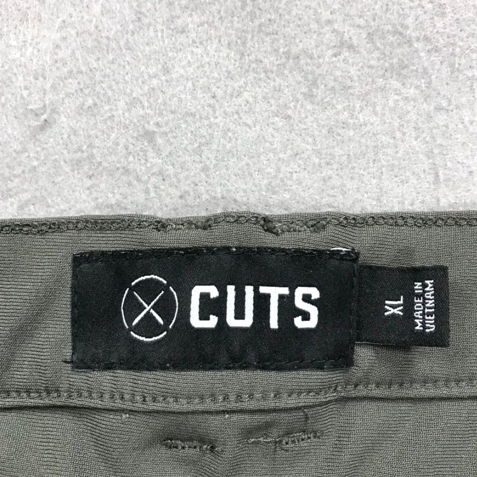 Cuts Cuts Green Gray Slim Fit Jogger Pants Mens XL - Tapered Chino Casual Sport - 28in Inseam - Brand Cuts Size US 36 / EU 52 - 4 Thumbnail