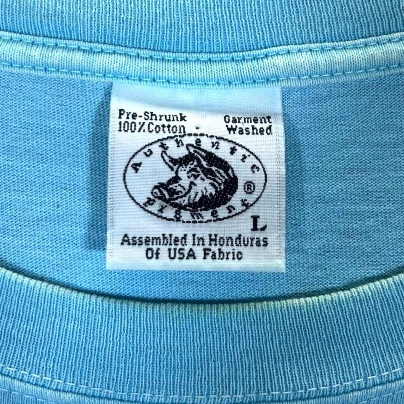 Vintage VINTAGE Antigua "No Worries" Parrot Cartoon Tourist Graphic T-Shirt Large Mens Blue Size US L / EU 52-54 / 3 - 3 Thumbnail