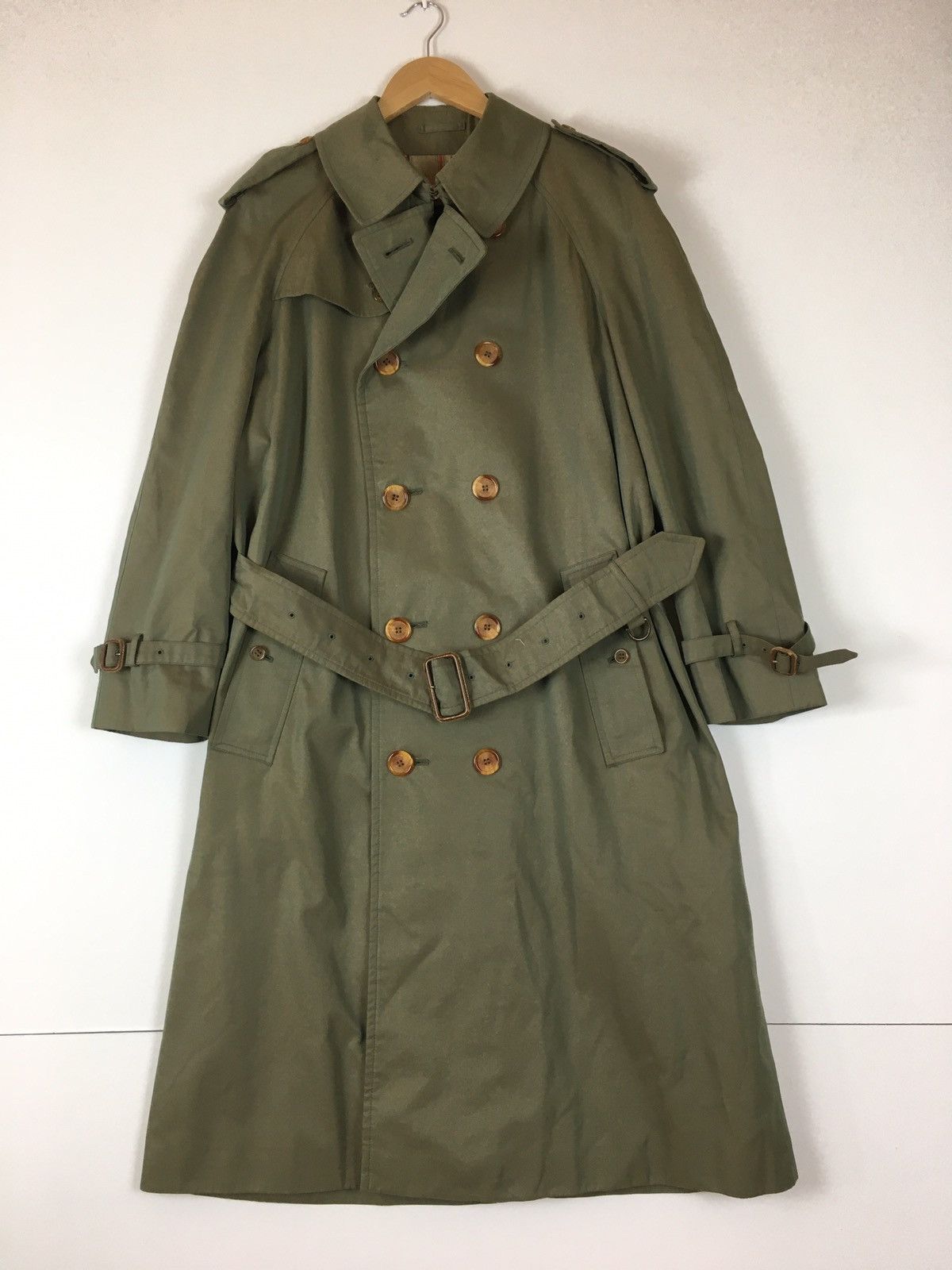 image of Grenfell Made In England Trench in Army Green, Men's (Size Large)