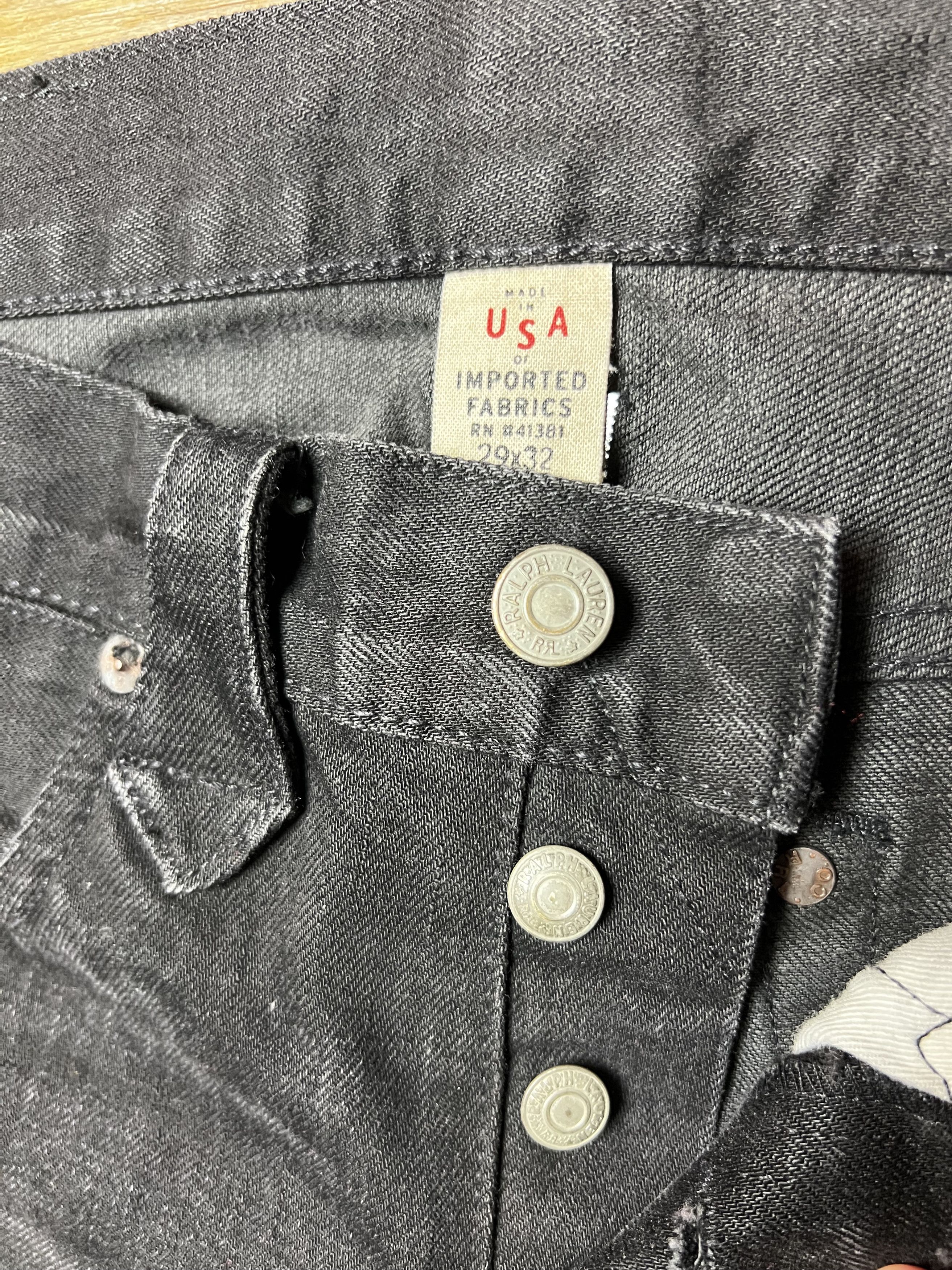 RRL Ralph Lauren Ralph Lauren Double RRL Studded Western Slim Fit Men's Jeans Size US 29 - 8 Thumbnail