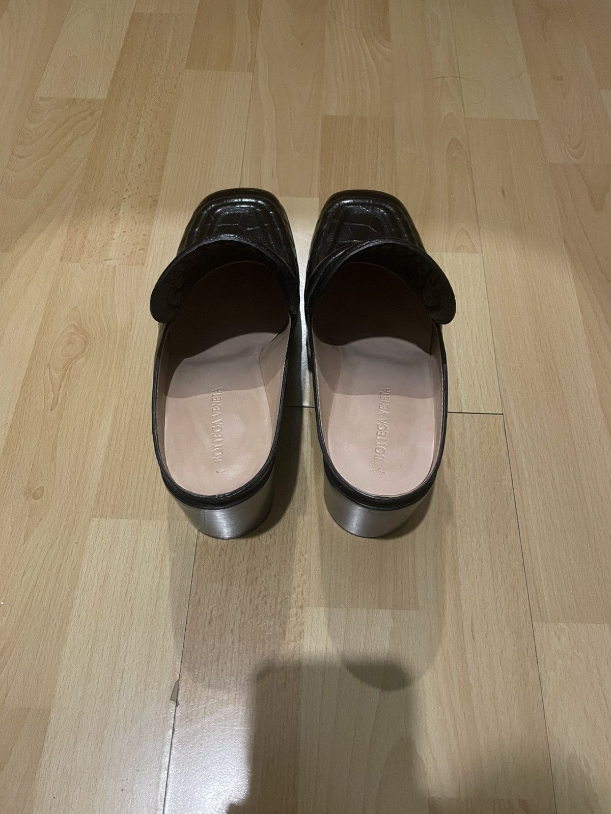 Bottega Veneta Bottega Veneta Croc Mules Size US 11 / IT 41 - 4 Thumbnail