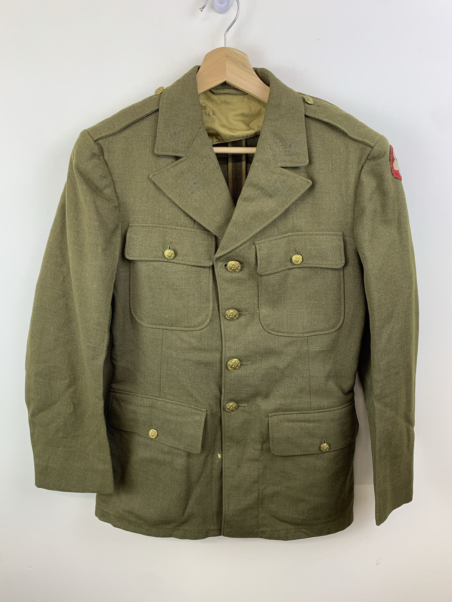 Vintage Vintage World War 2 Field Uniform Jacket Size 37R Size US S / EU 44-46 / 1 - 1 Thumbnail