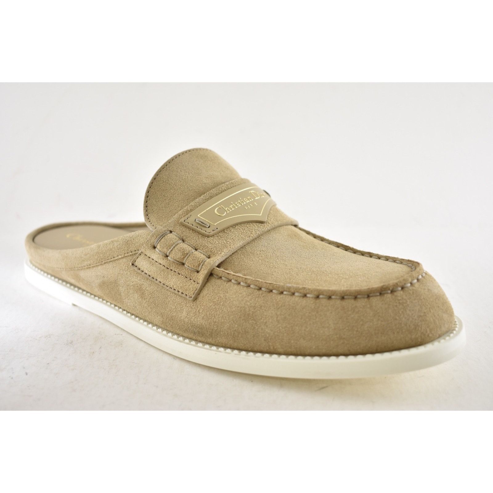 Dior Dior Boy Mule Corde Beige Suede Backless Loafer Flat 42 Size US 11 / IT 41 - 6 Thumbnail