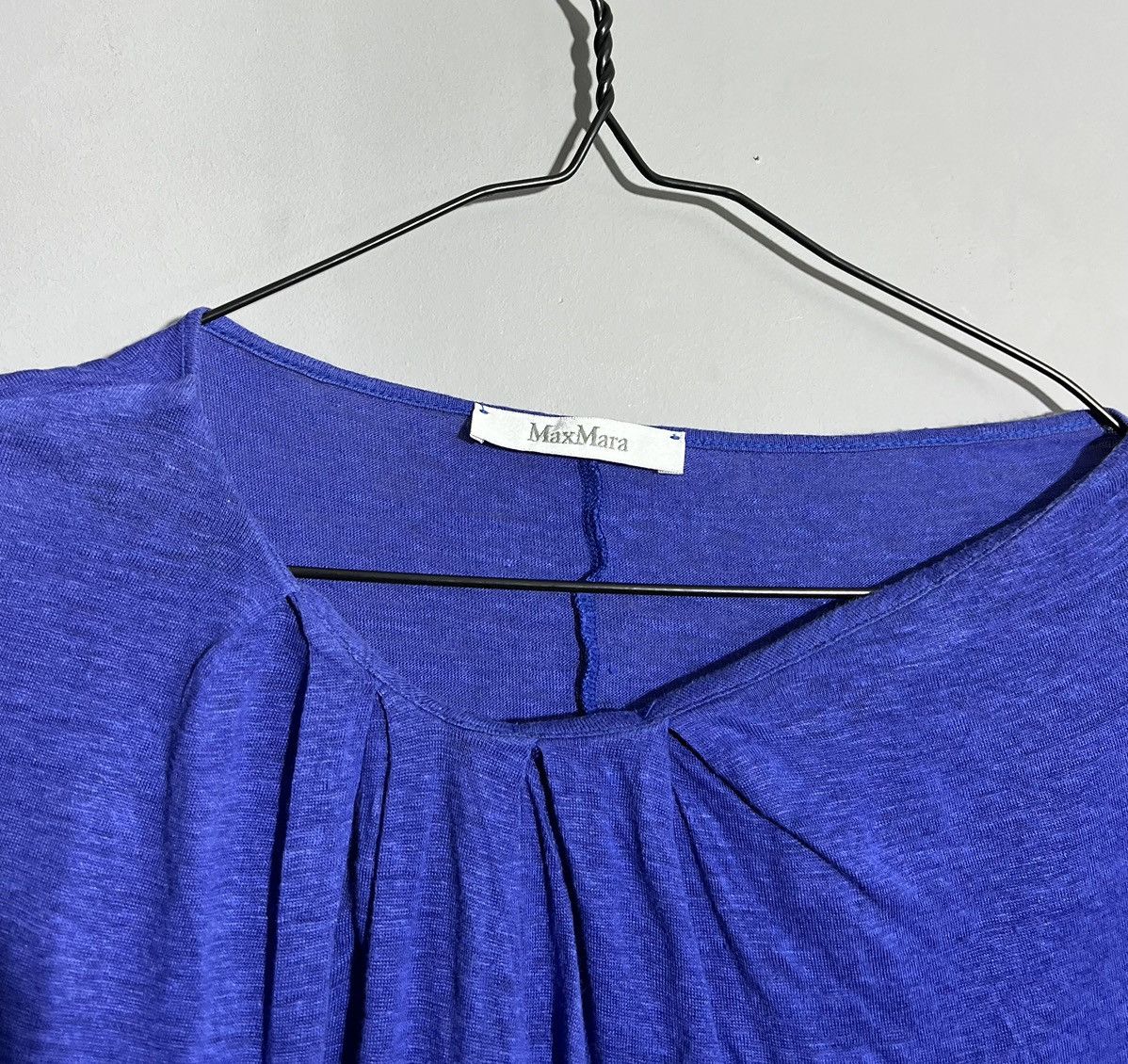 Max Mara × Vintage Vintage Max Mara Blue T-Shirt Size S / US 4 / IT 40 - 5 Thumbnail