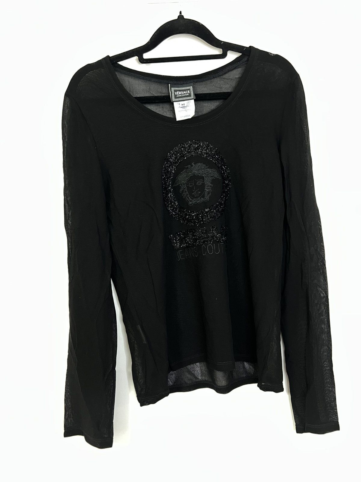 Versace Jeans Couture Versace jeans couture top black long sleeved M Size M / US 6-8 / IT 42-44 - 1 Thumbnail
