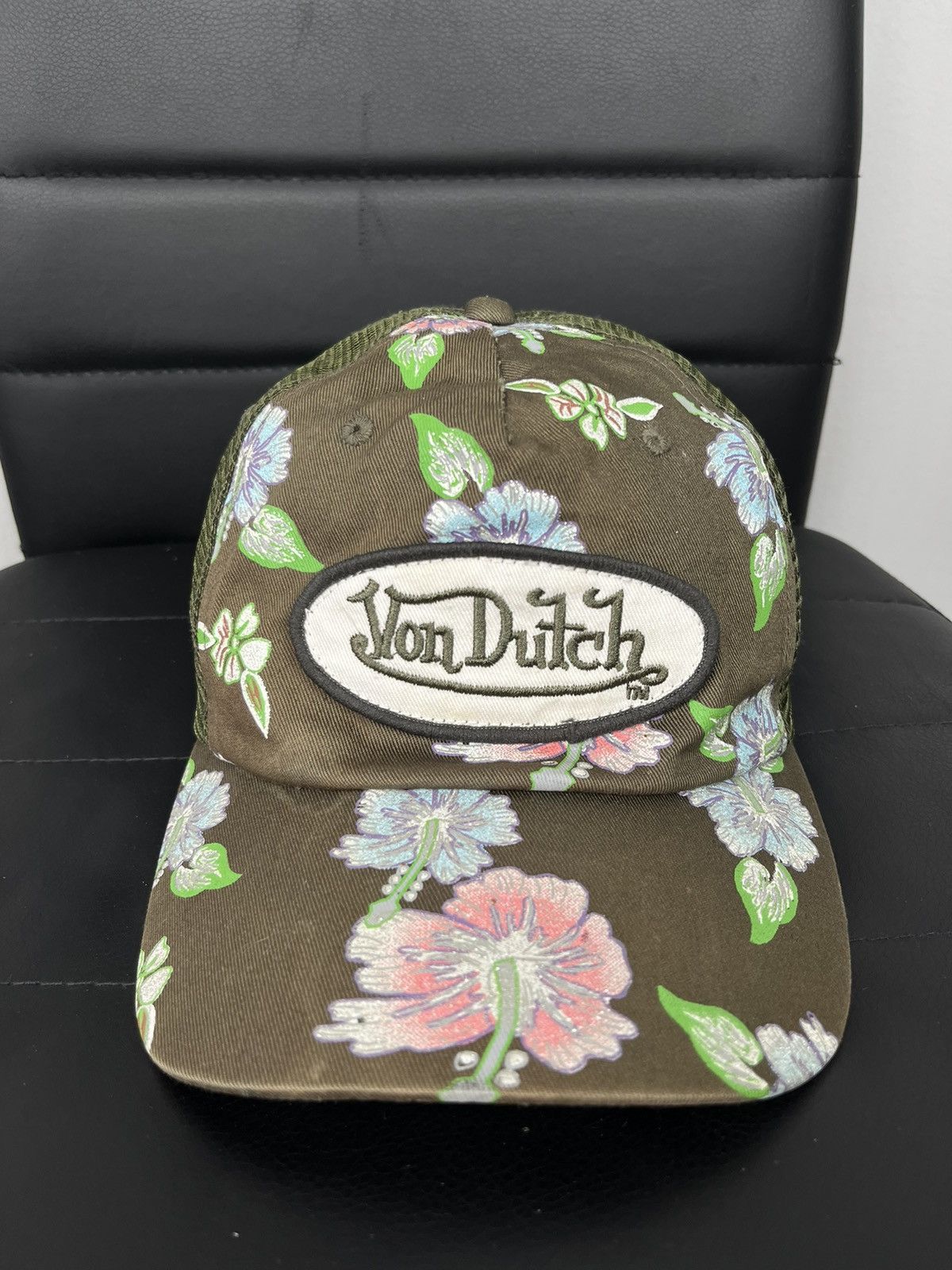Vintage × Von Dutch Von Dutch Cap Hat Floral Trucker Classic Logo Size ONE SIZE - 2 Thumbnail