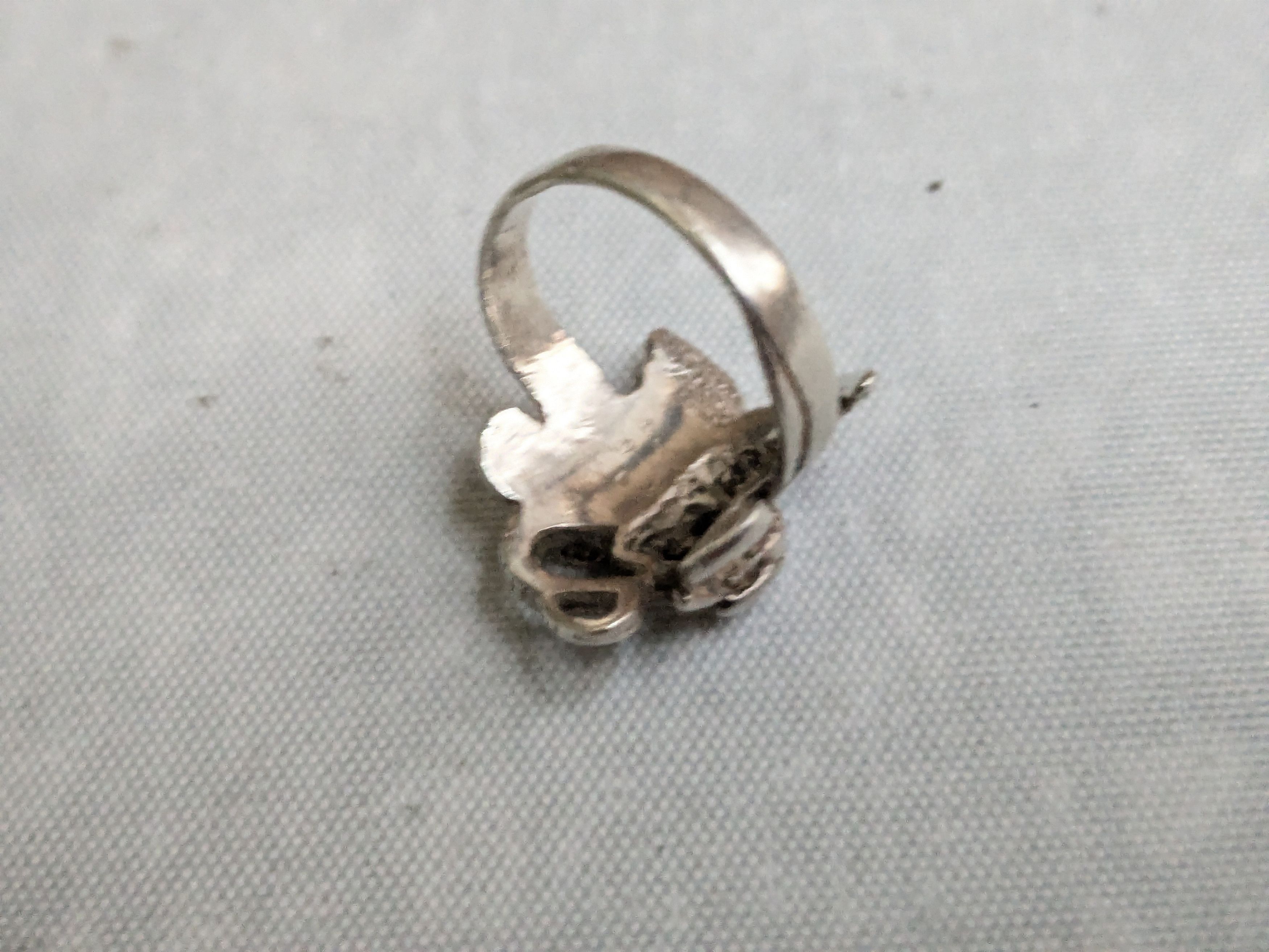 Jewelry Vintage Sterling Silver Dragon Ring 6 Wings Size ONE SIZE - 8 Thumbnail