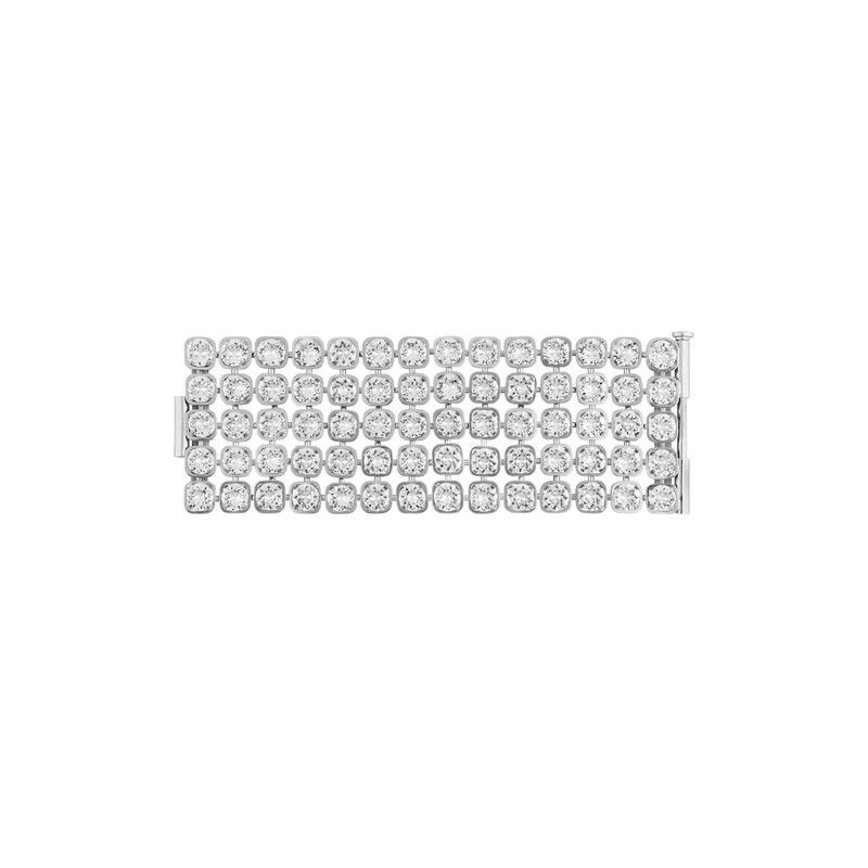 Balenciaga o1tr1nto0526 Size: OS / 10PM Bracelet in Shiny Silver Size ONE SIZE - 3 Thumbnail