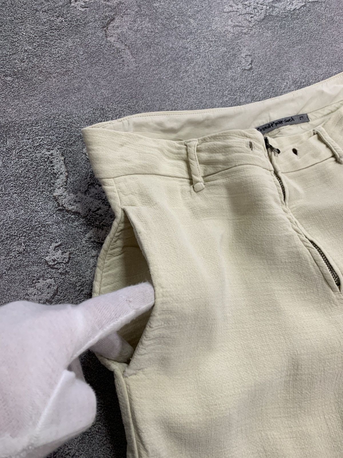 Japanese Brand × Transit Uomo Transit Par Such Linen AvantGarde Japanese Pants Men’s S Size US 30 / EU 46 - 8 Thumbnail