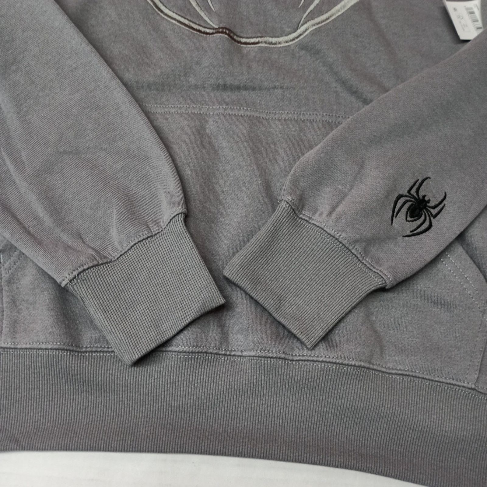 Marvel Comics Marvel Spider-Man Hoodie Gray Embroidered Logo Men M (38/40) Size US M / EU 48-50 / 2 - 3 Thumbnail