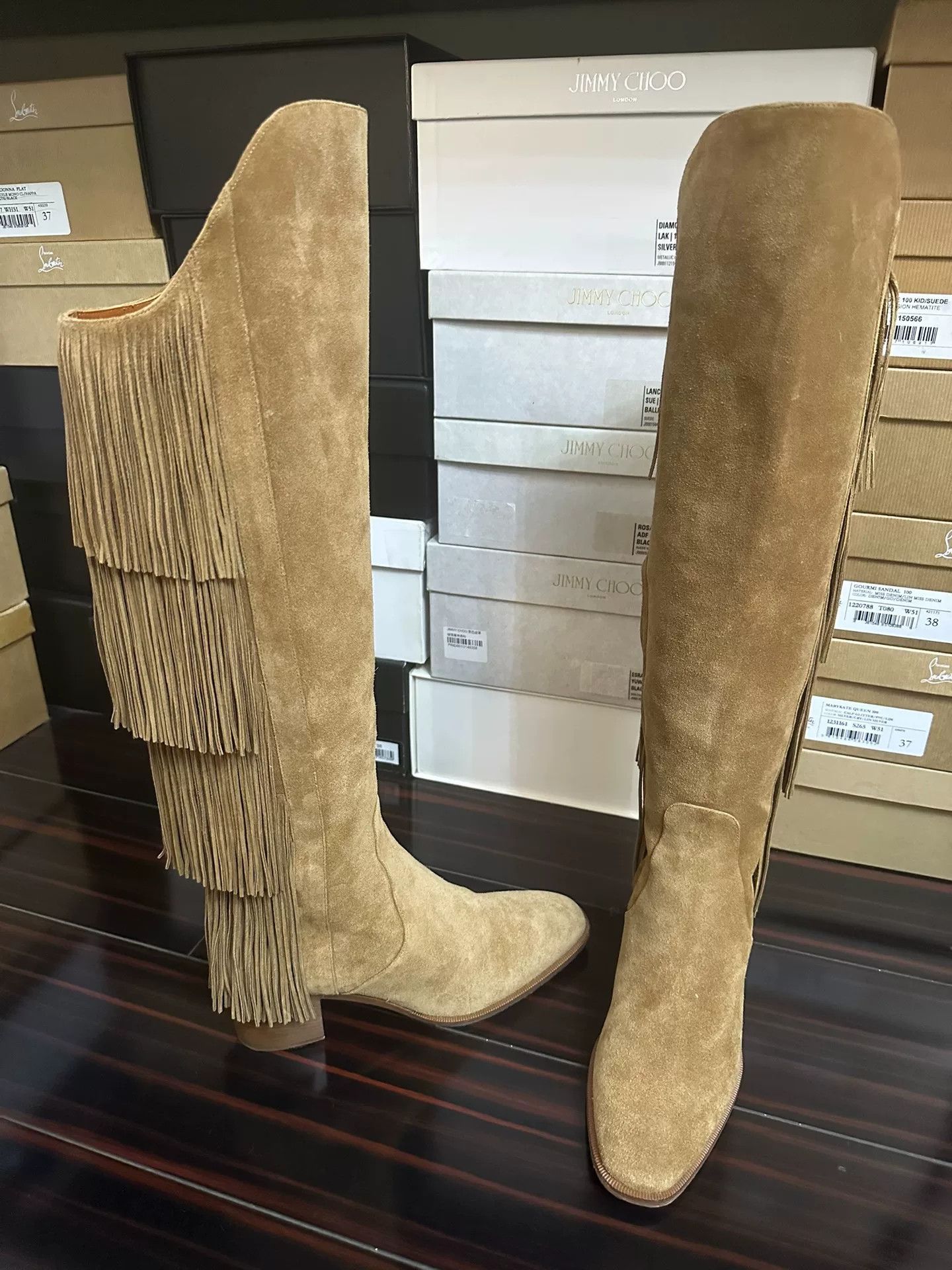 Christian Louboutin Christian Louboutin Knee-Length Boots Size 37 Size US 6 / IT 36 - 1 Thumbnail