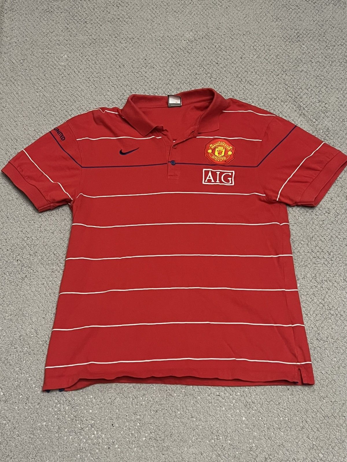 Nike Vintage Nike Manchester United Polo shirt Size US XL / EU 56 / 4 - 1 Thumbnail