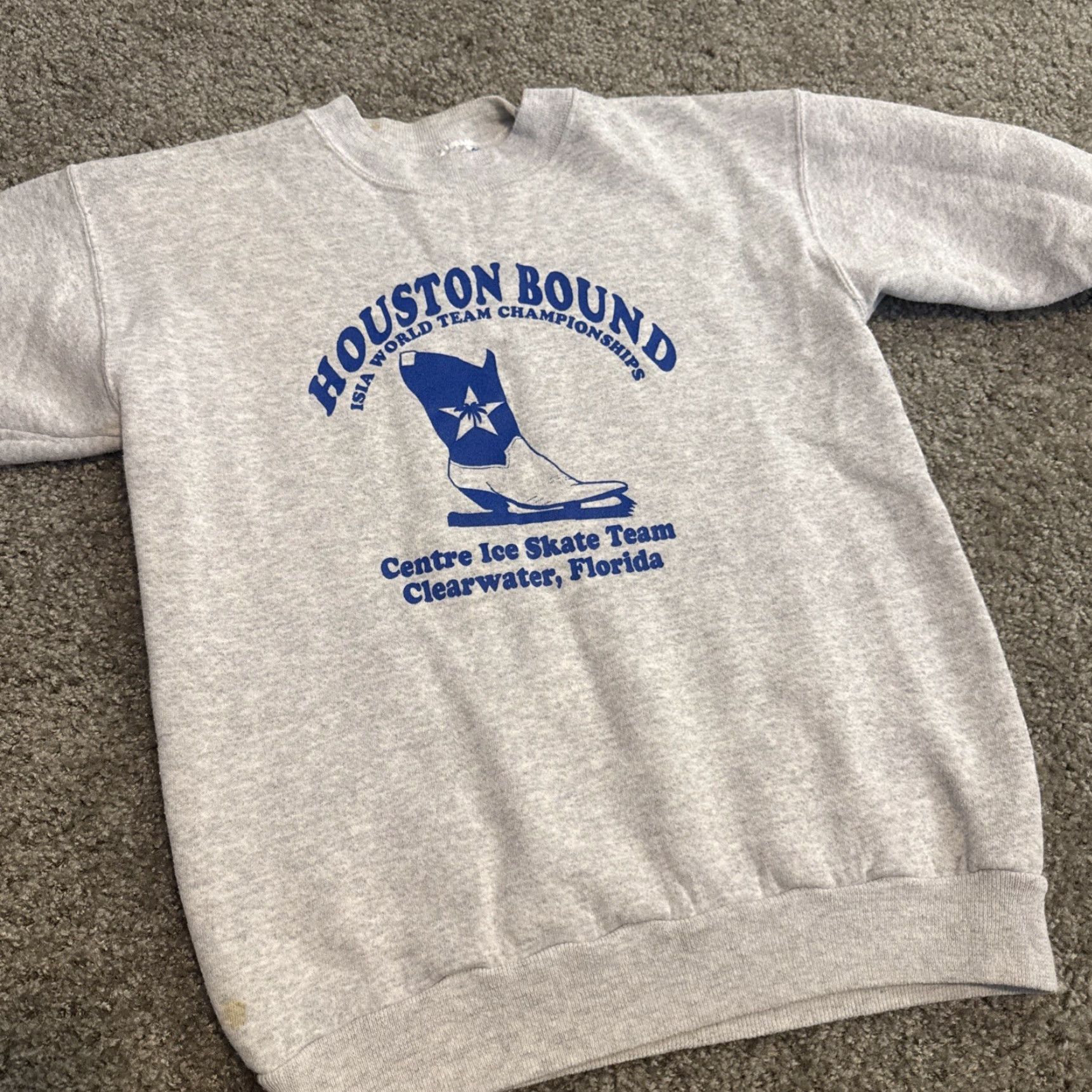 Hanes VINTAGE 90s ISIA Ice Skating World Championships Sweatshirt Clearwater FL Small Size US S / EU 44-46 / 1 - 4 Thumbnail