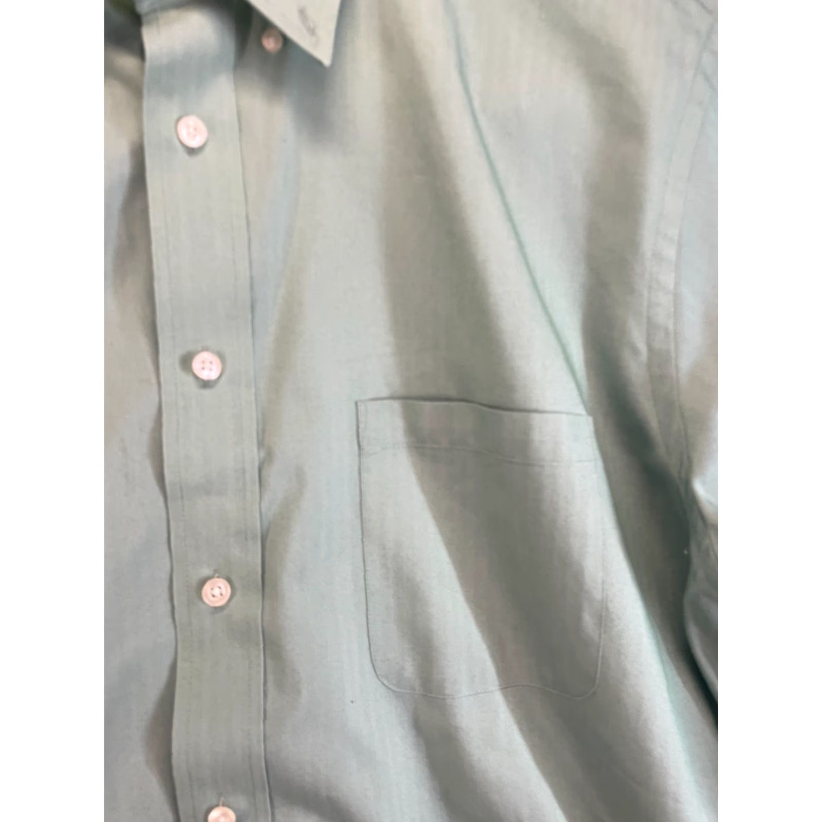 Chaps Chaps Shirt Mens 17.5 Regular Fit Oxford Blue Wrinkle Free Size US XXL / EU 58 / 5 - 2 Thumbnail
