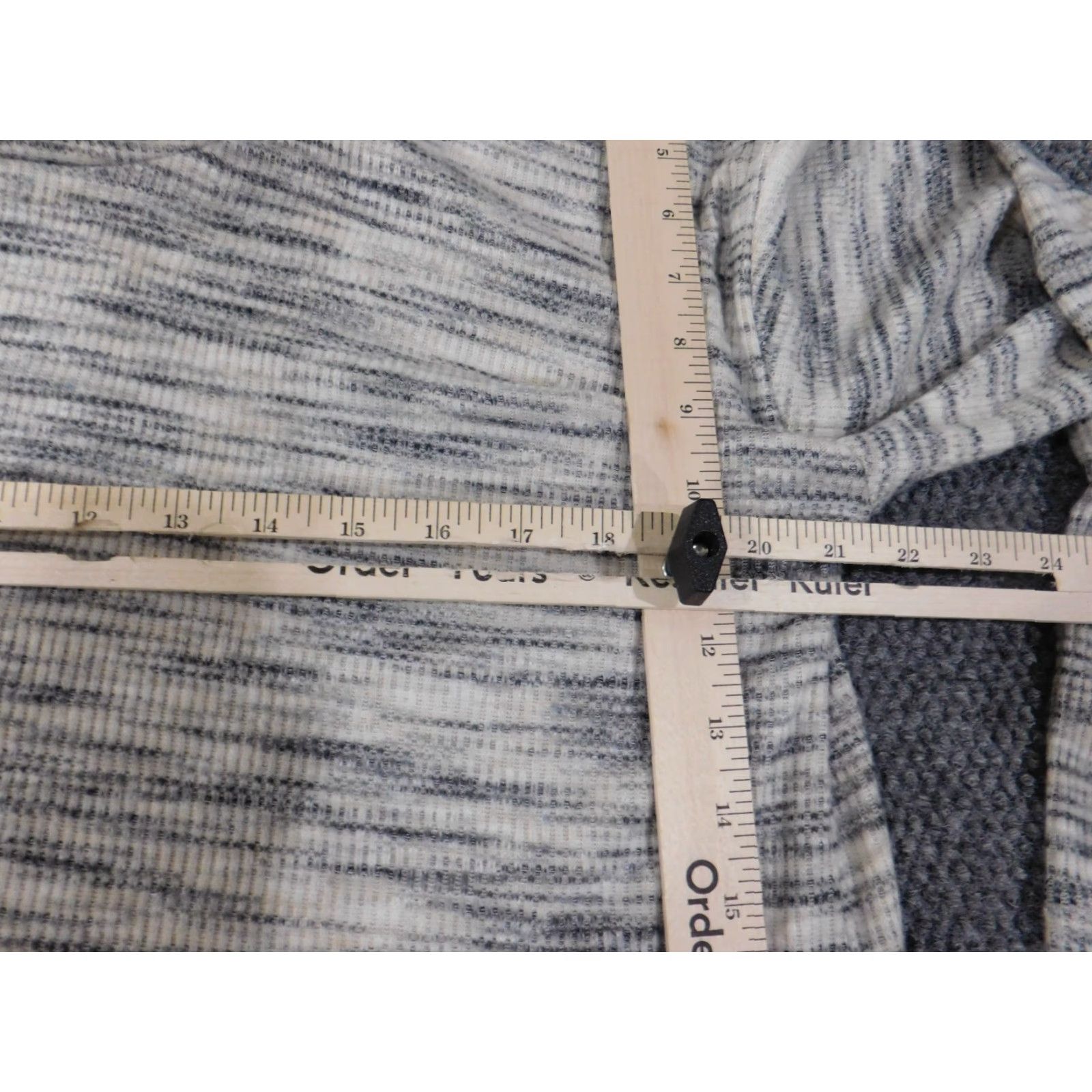 Loft LOFT Sweater XL Gray Pullover Knit Turtleneck Geometric Rib Knit Womens Stretch Size XL / US 12-14 / IT 48-50 - 5 Thumbnail