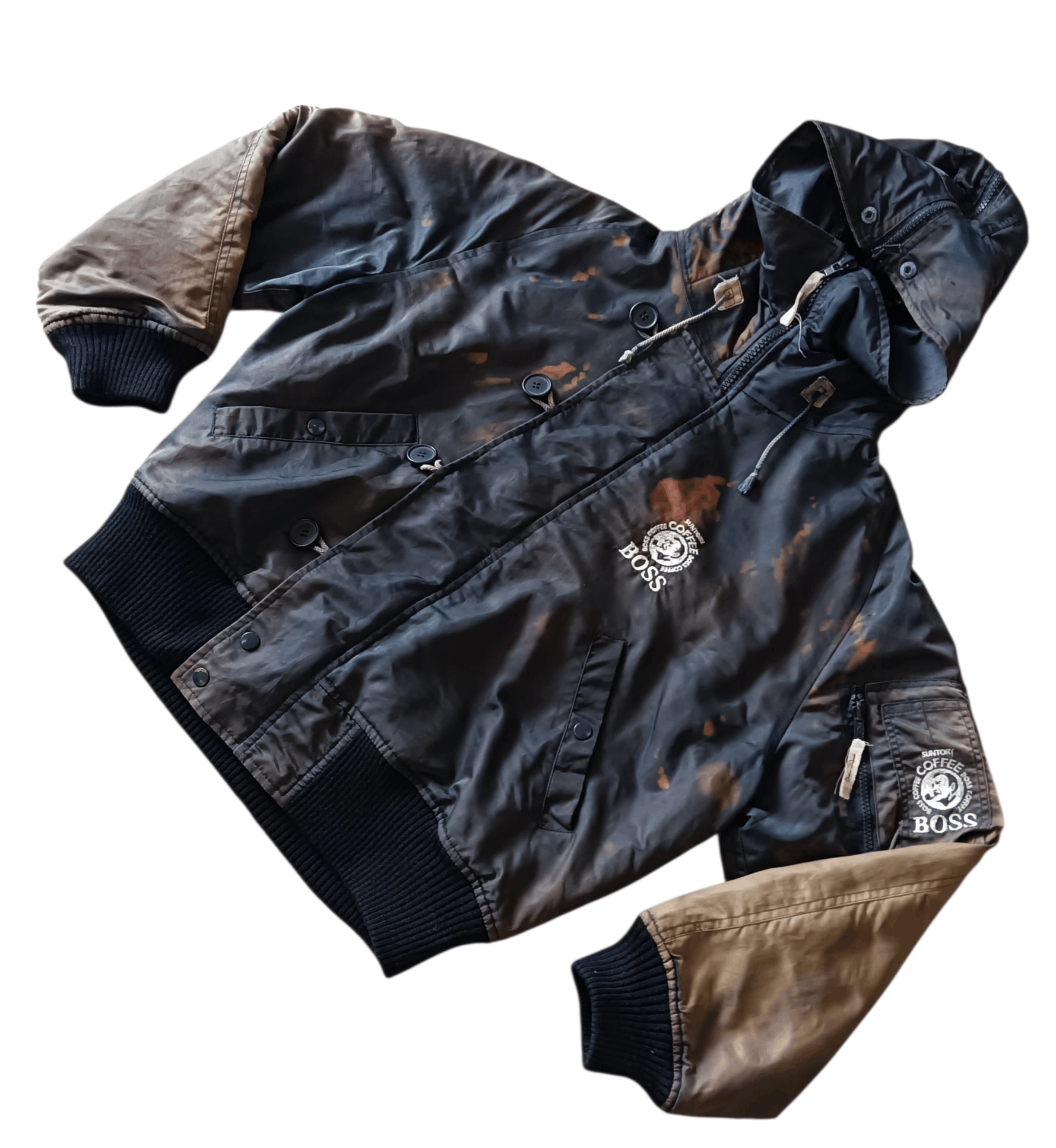 Other Vintage Thrashed Faded Suntory Coffee Boss Bomber Jacket Size US M / EU 48-50 / 2 - 3 Thumbnail