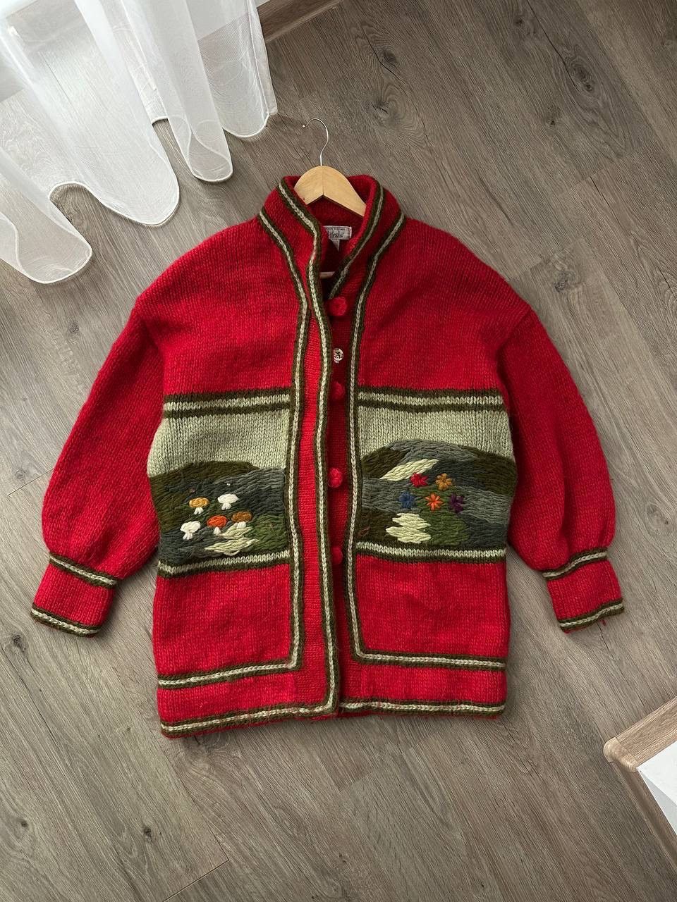 Japanese Brand × Vintage Vintage Dobsina Hand Knitted Icelandic Wool Cardigan Size US M / EU 48-50 / 2 - 8 Thumbnail