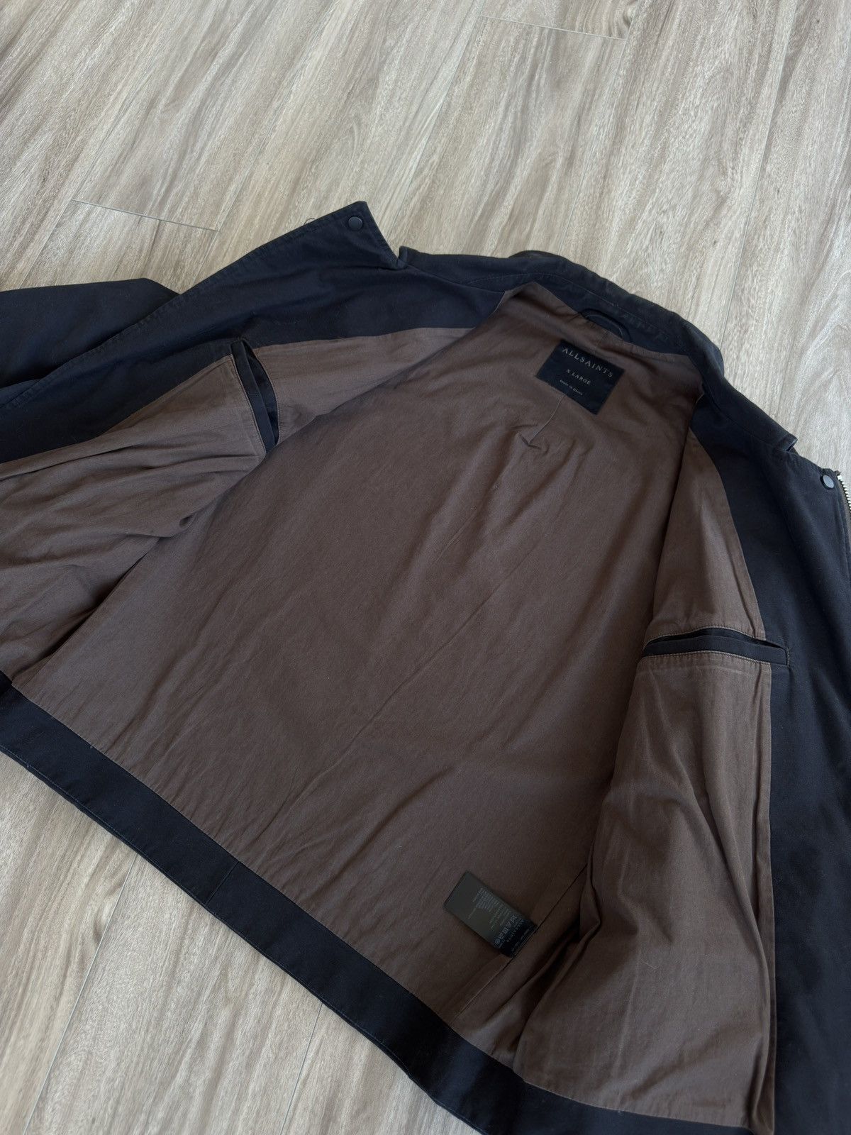 Allsaints Surplus Biker Zipper Jacket Black Size US XL / EU 56 / 4 - 4 Thumbnail