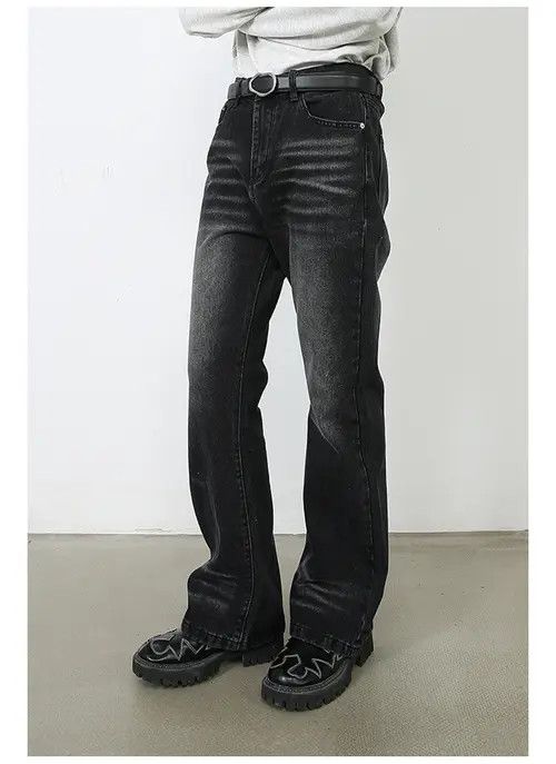 VIBE Japanese retro loose straight-leg whisker flared jeans Size US 32 / EU 48 - 7 Thumbnail