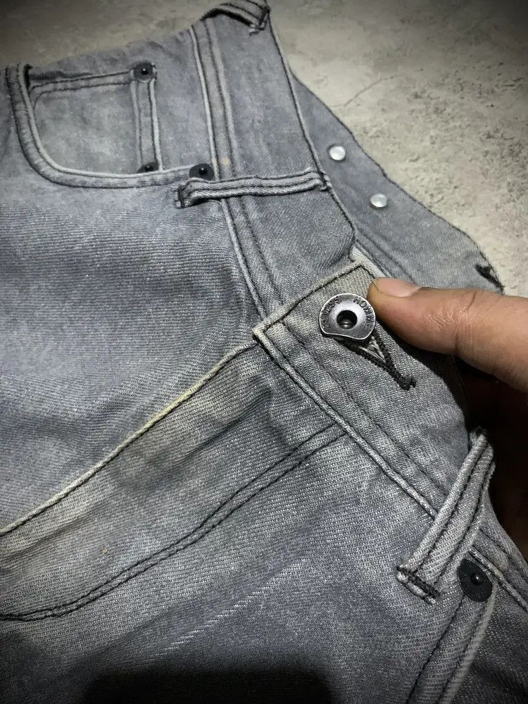 291295=Homme 291295 Homme leather cowhide park baggy jeans Size US 33 - 10 Thumbnail