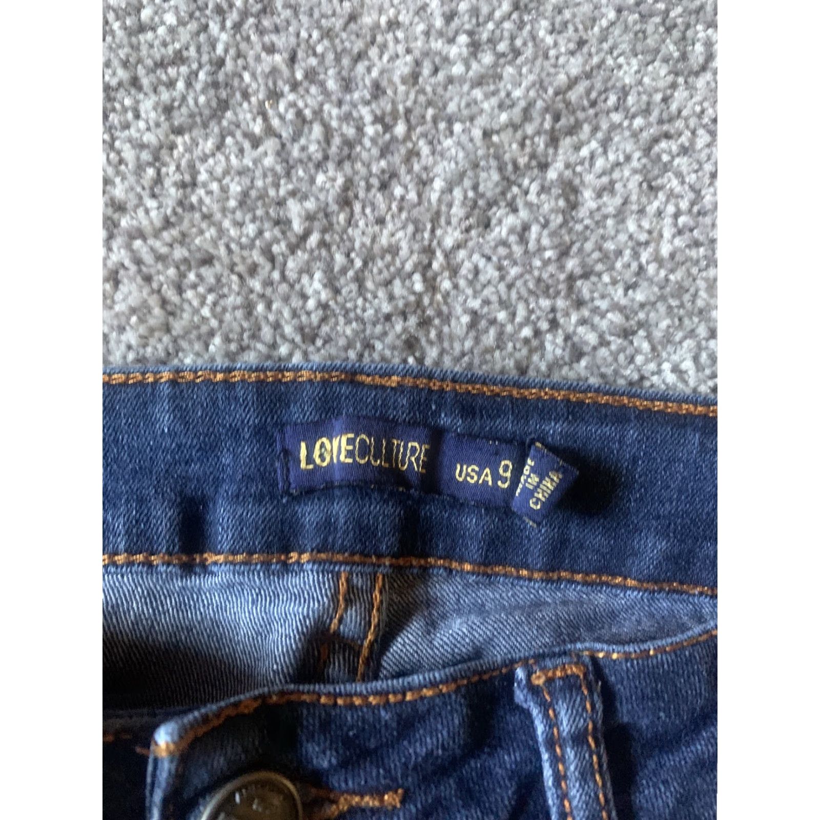 Vintage Love Culture Jeans Women Size 9 Blue Straight 24 Inseam Size 30" / US 8 / IT 44 - 2 Thumbnail