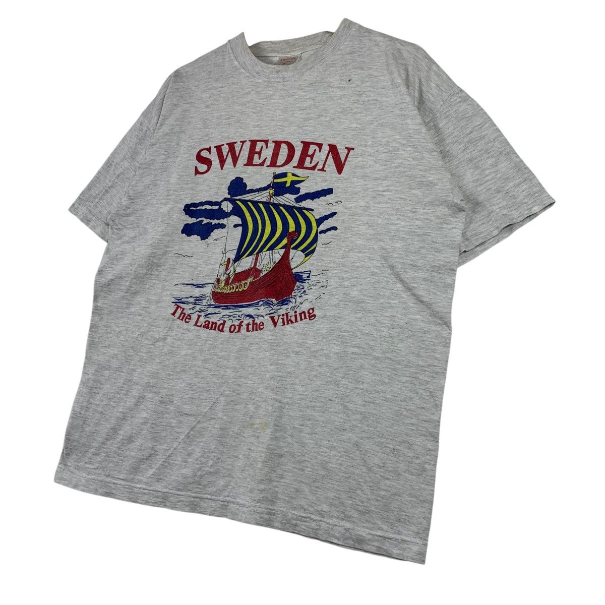 Vintage Vintage 90s Sweden Yachts Short Sleeve Souvenirs Shirt Size US M / EU 48-50 / 2 - 4 Thumbnail