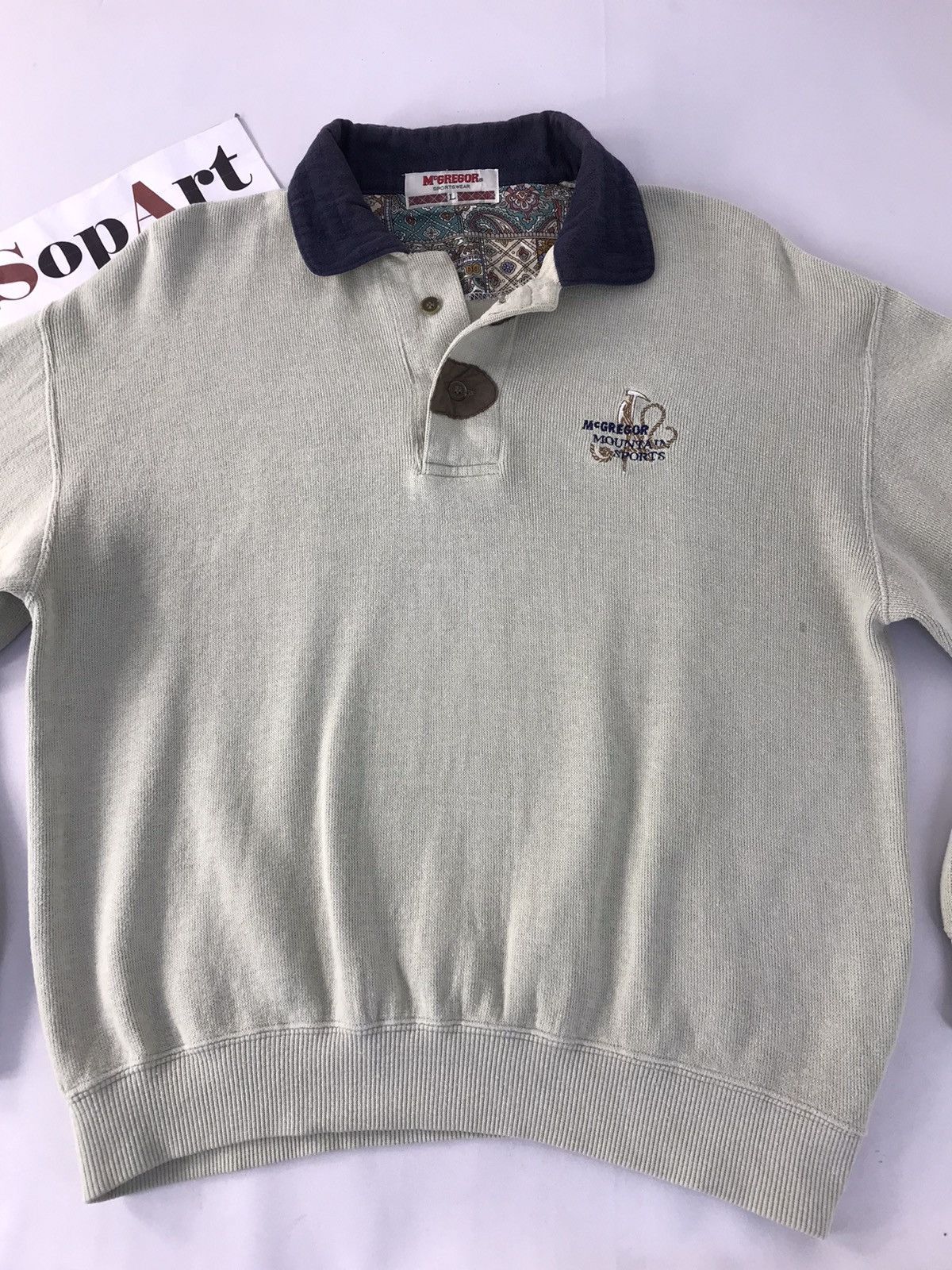 McGregor Vintage Sweatshirt McGregor Sportwear Half button Style Size US L / EU 52-54 / 3 - 3 Thumbnail