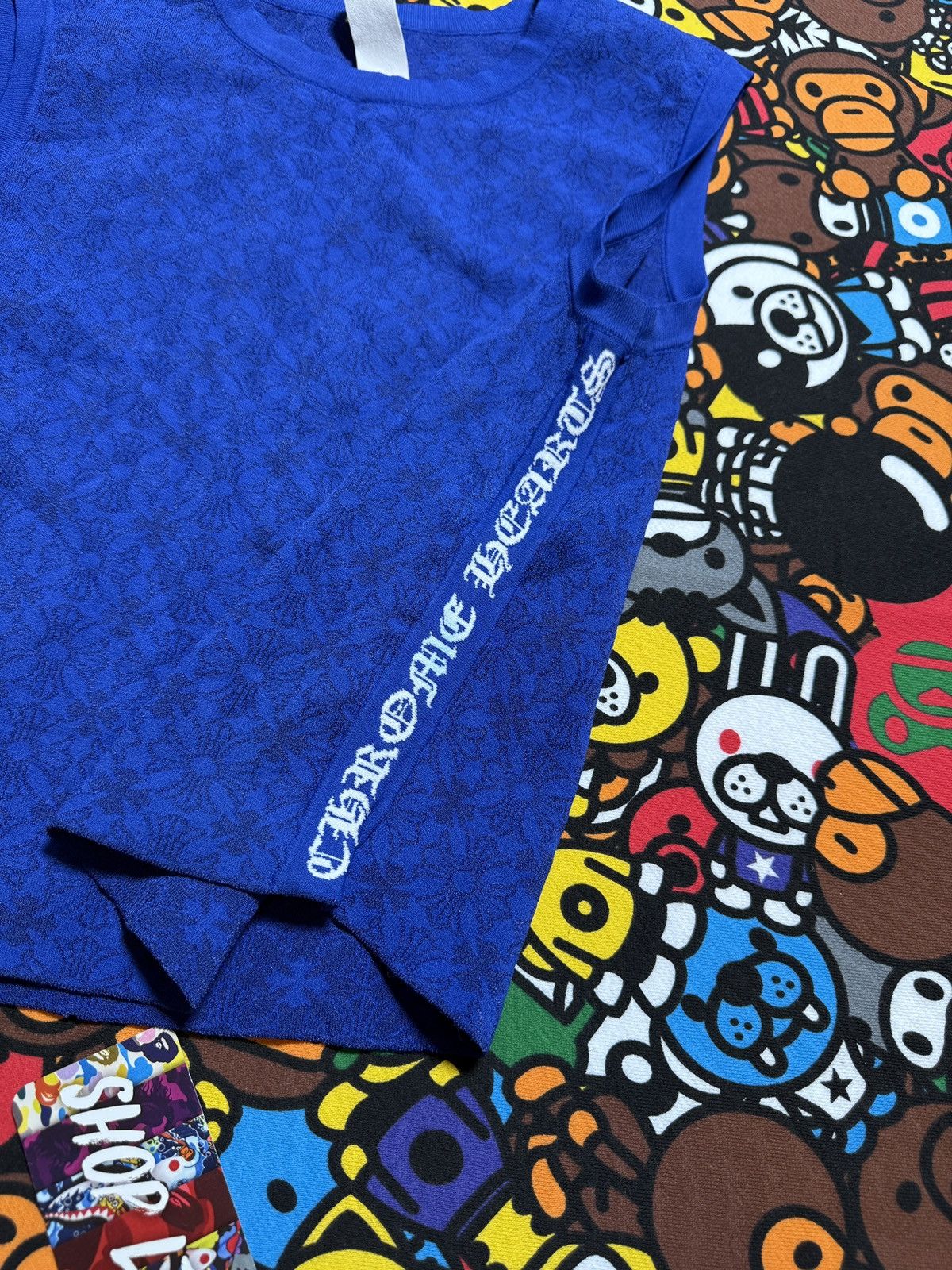 Chrome Hearts Chrome Hearts Blue Velour Tank Top Size S / US 4 / IT 40 - 10 Thumbnail