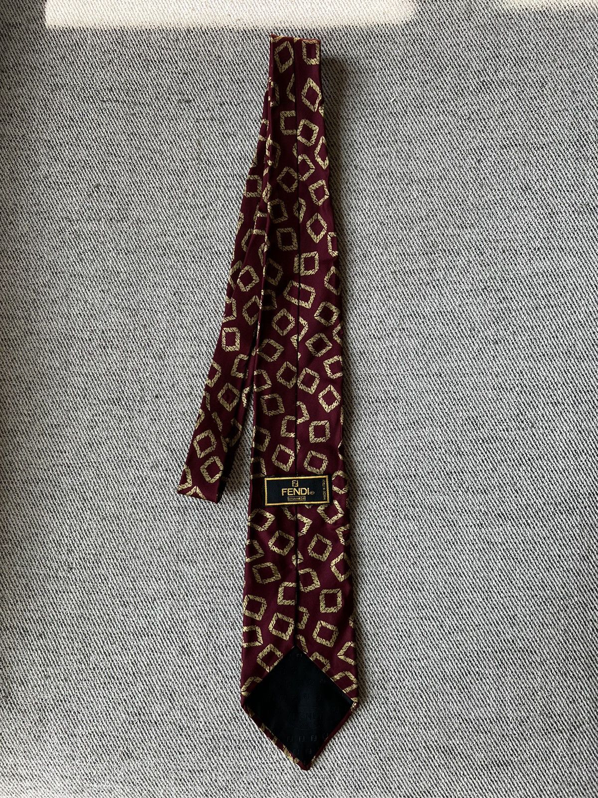 Fendi Fendi Silk Men’s Neck Tie Size ONE SIZE - 2 Thumbnail