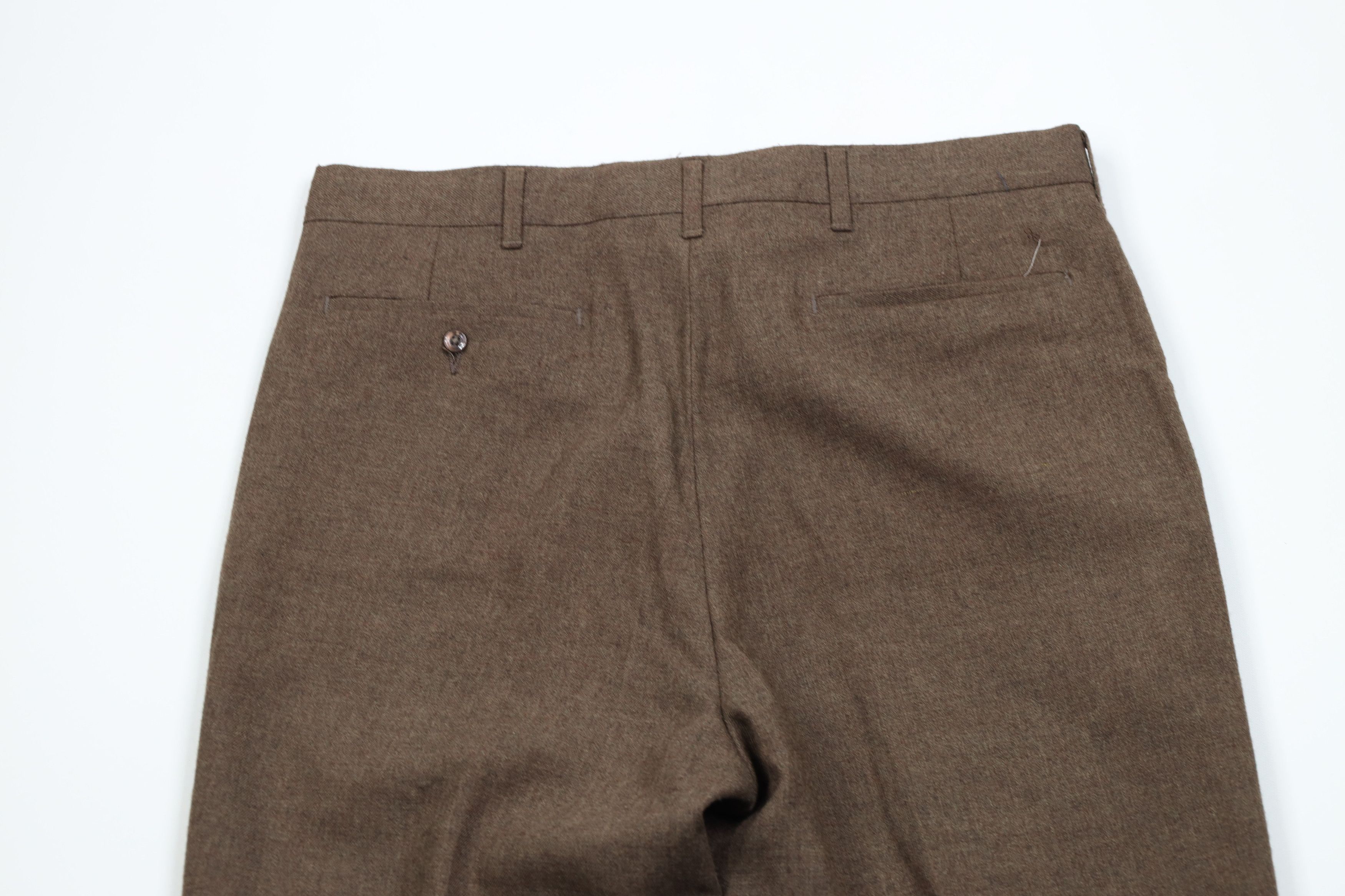 Vintage Vintage 70s Streetwear Flared Wide Leg Chino Pants Brown USA Size US 34 / EU 50 - 10 Thumbnail