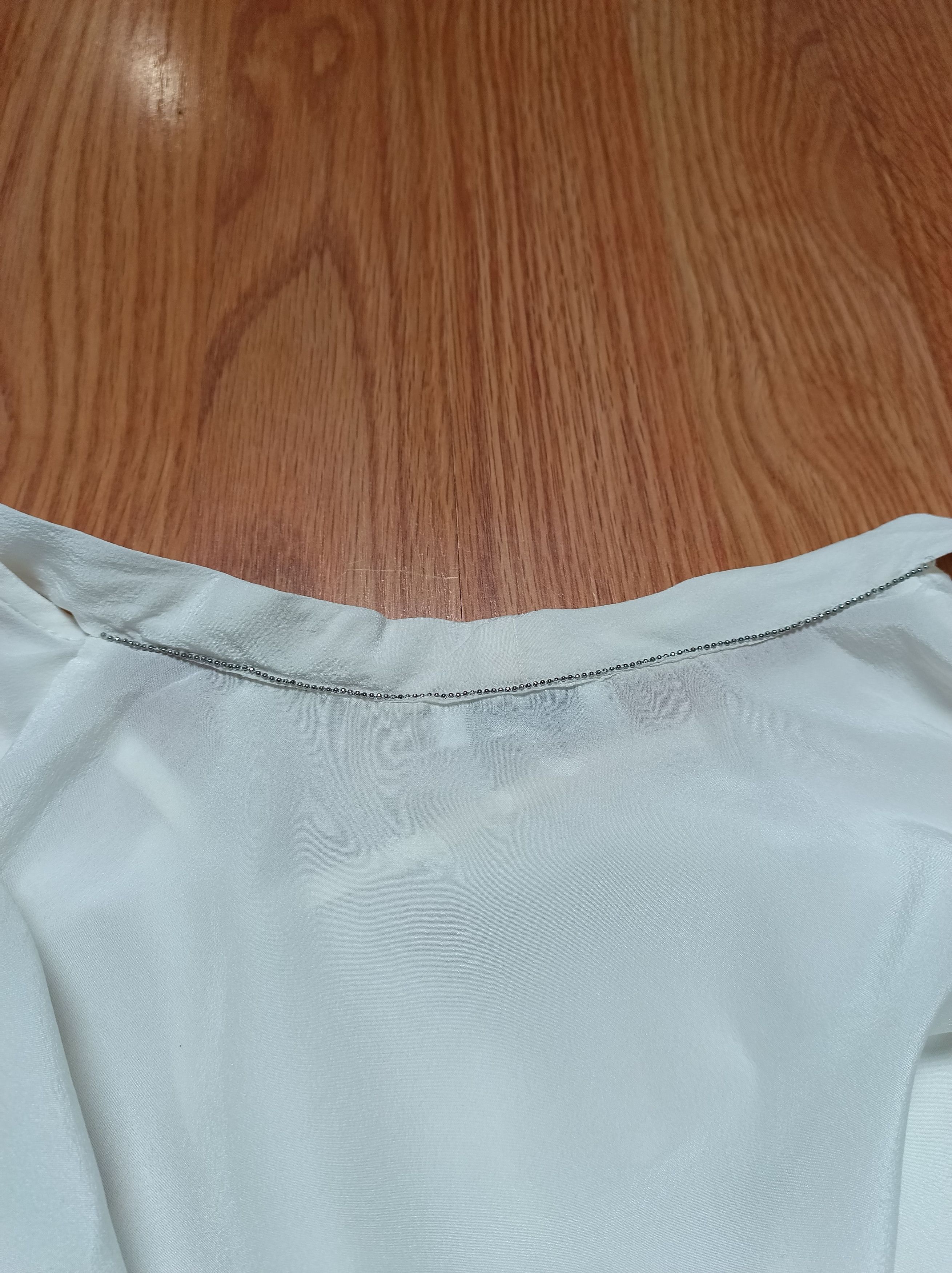 Brunello Cucinelli Brunello Cucinelli Silk White Shirt Blouse Size S Size S / US 4 / IT 40 - 8 Thumbnail