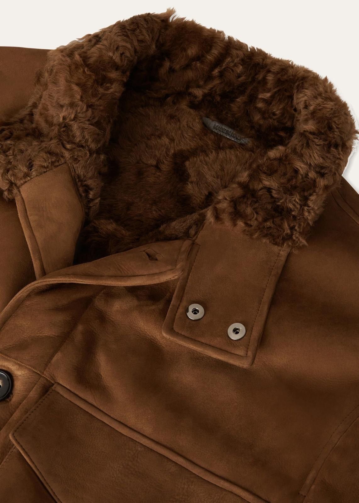 Loro Piana o1srvl11e1224 Shearling Field Jacket in Dusty Chestnut Size US L / EU 52-54 / 3 - 3 Thumbnail