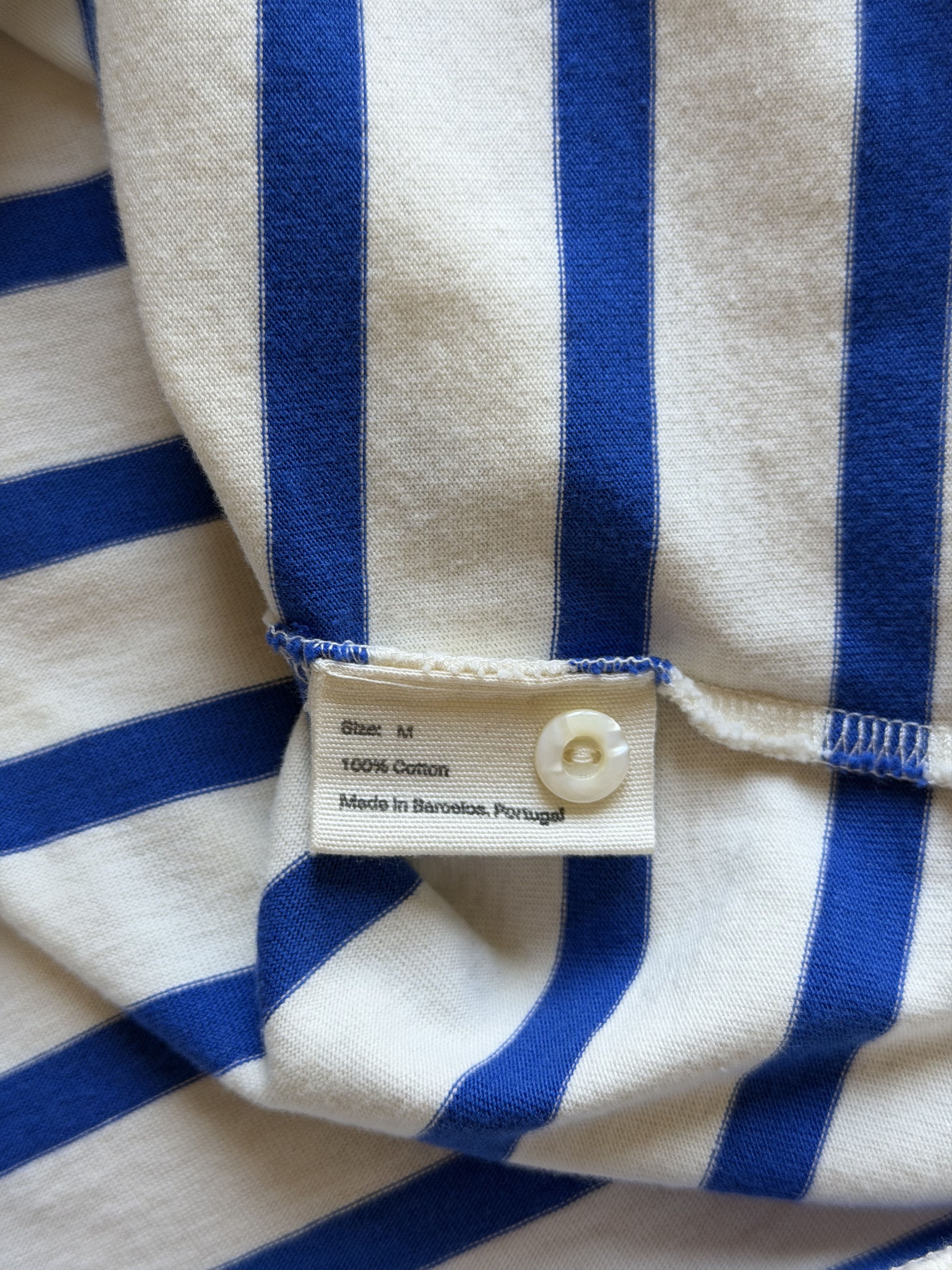 Bode Bode Margate Polo in White Blue Size US M / EU 48-50 / 2 - 9 Thumbnail