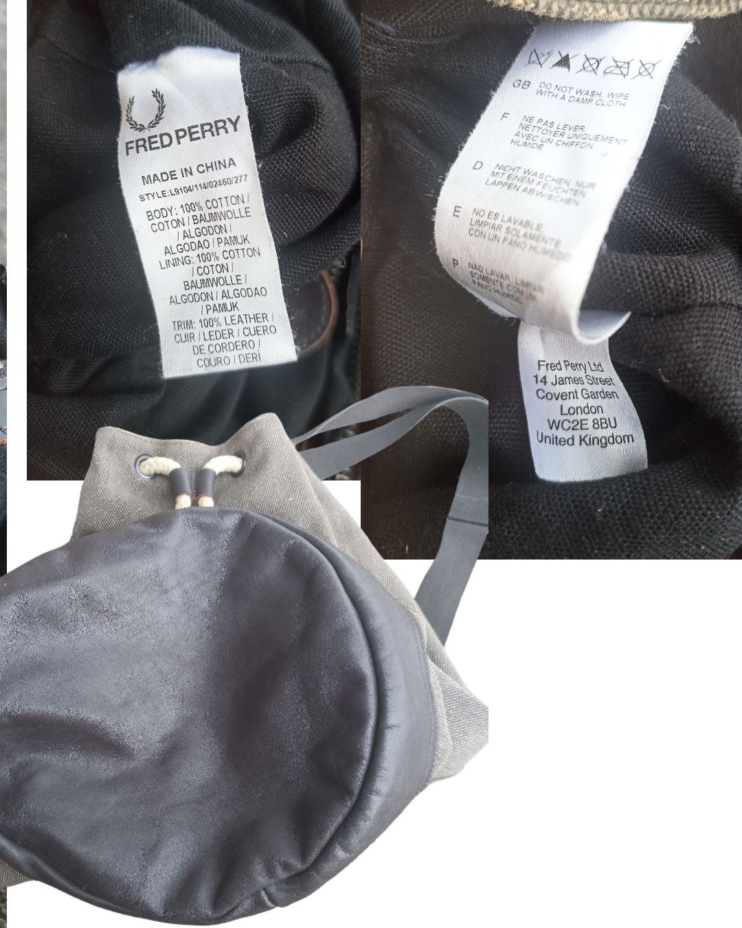 Fred Perry Fred perry canvas backpack rare item Size ONE SIZE - 6 Thumbnail