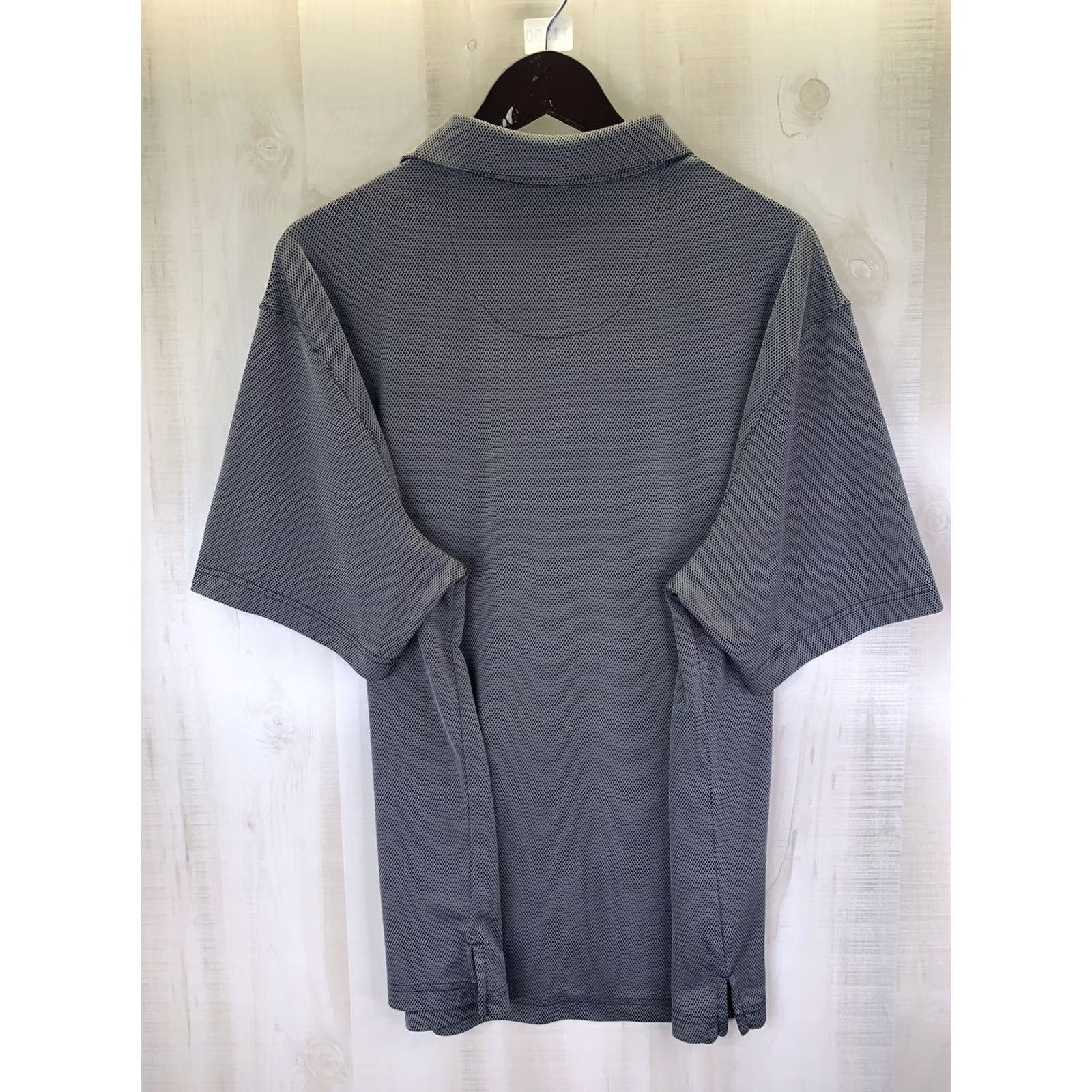 Vintage Grand Slam Mens L Gray White Woven Texture Golf Polo Size US L / EU 52-54 / 3 - 8 Thumbnail