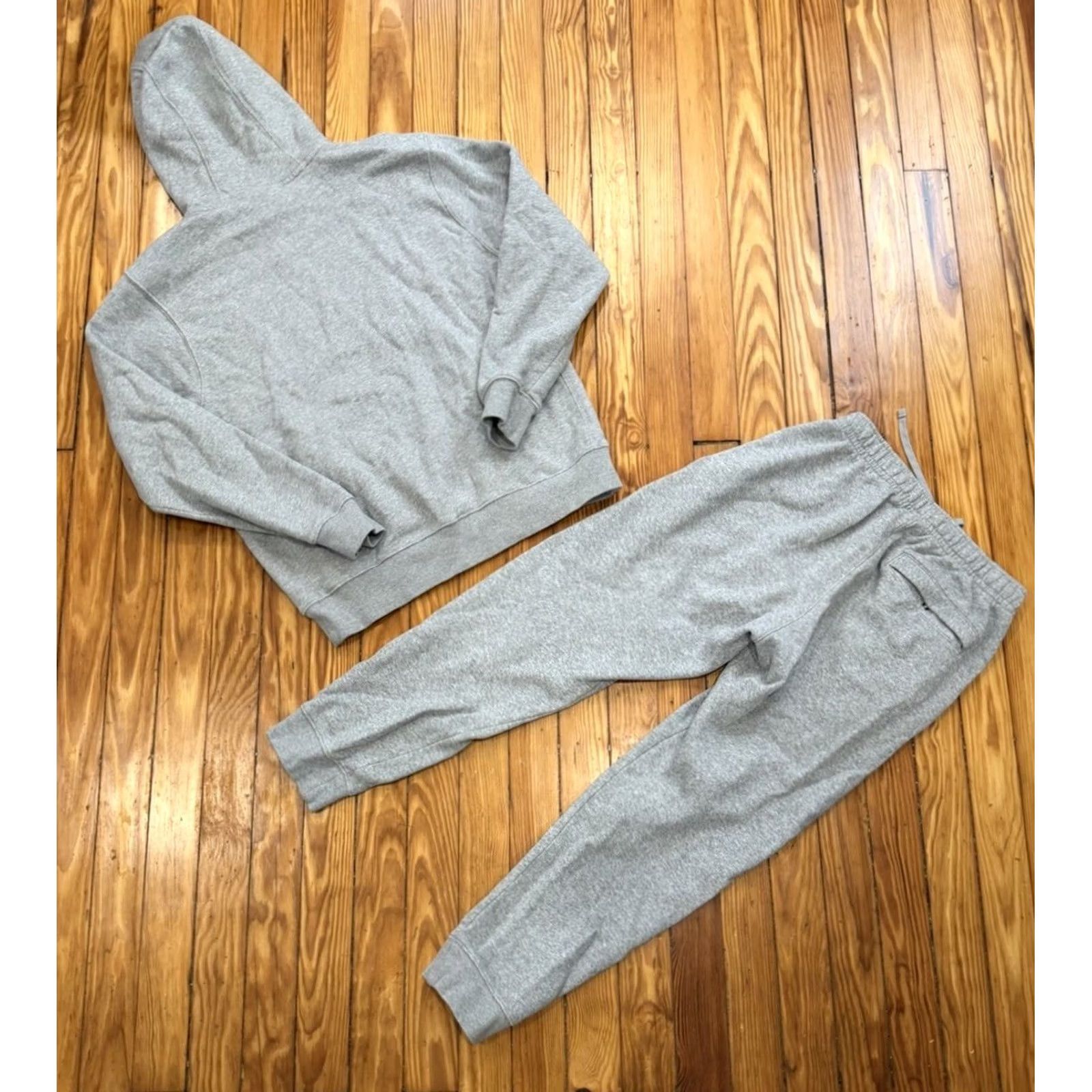 Nike Nike Club Fleece Hoodie & Pants Set Adult S/M Gray Sweatsuit 90s Mens Size US S / EU 44-46 / 1 - 2 Thumbnail