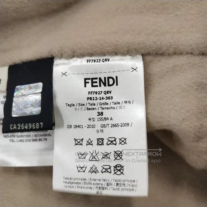 Fendi Fendi Wool blend off-white lapel coat Size XS / US 0-2 / IT 36-38 - 6 Thumbnail