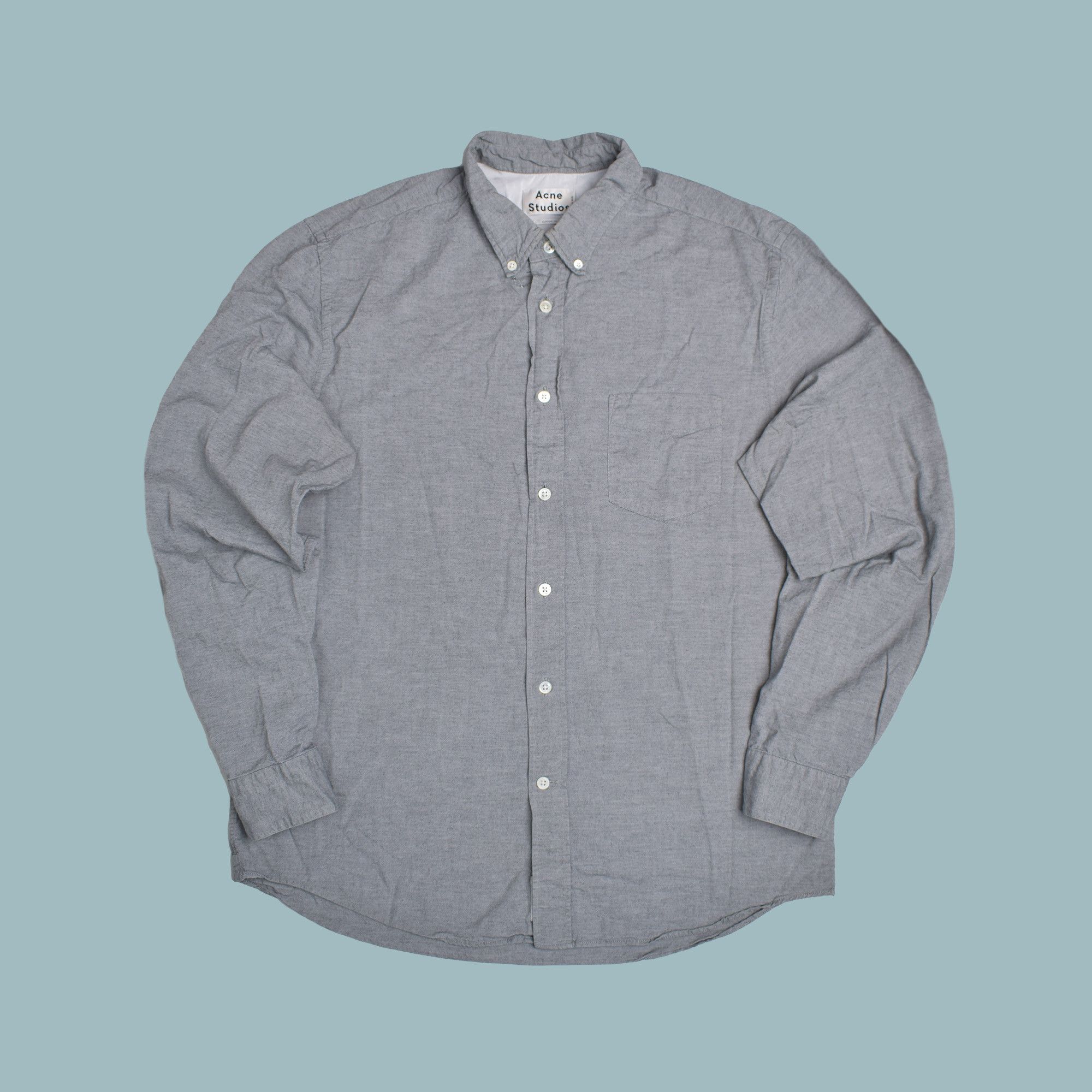 Acne Studios ACNE STUDIOS ISHERWOOD OXFORD SHIRT SIZE 52 Size US L / EU 52-54 / 3 - 1 Thumbnail