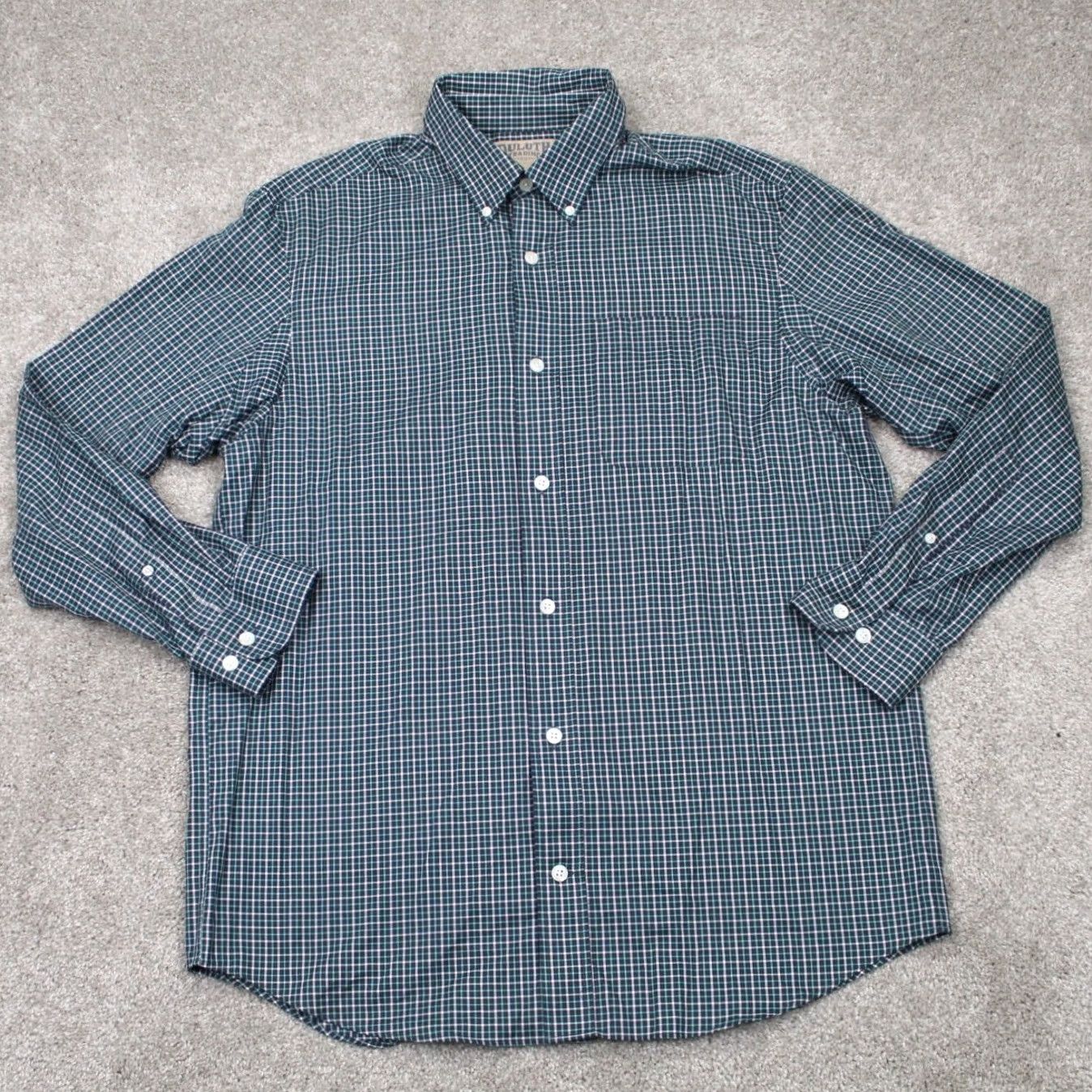 Vintage Duluth Shirt Mens Medium Green & Blue Wrinklefighter Relaxed Fit Cotton L/S Size US M / EU 48-50 / 2 - 2 Thumbnail