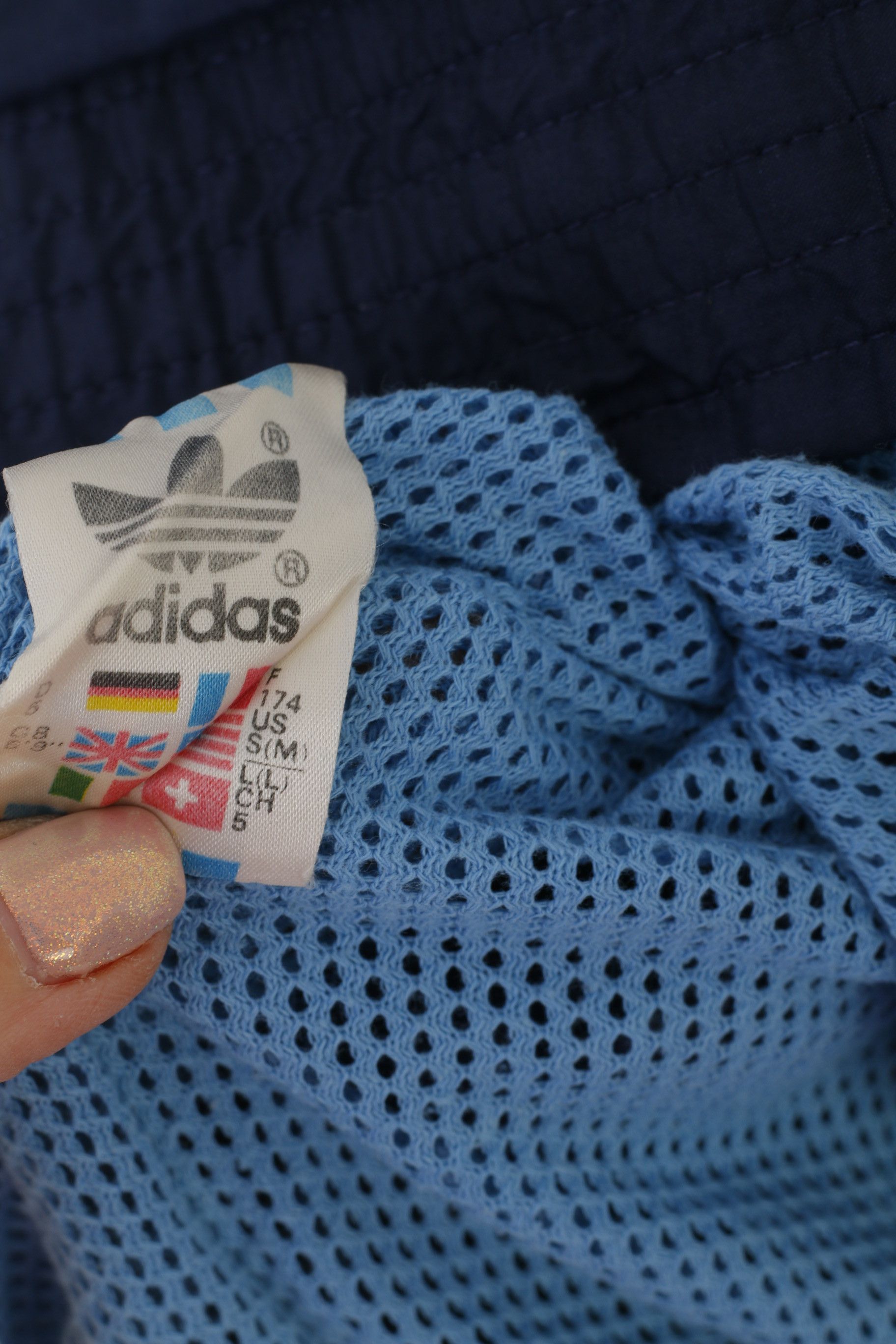 Adidas Adidas Men 174 M Jacket Blue Nylon Reflective 8133 Size US M / EU 48-50 / 2 - 4 Thumbnail
