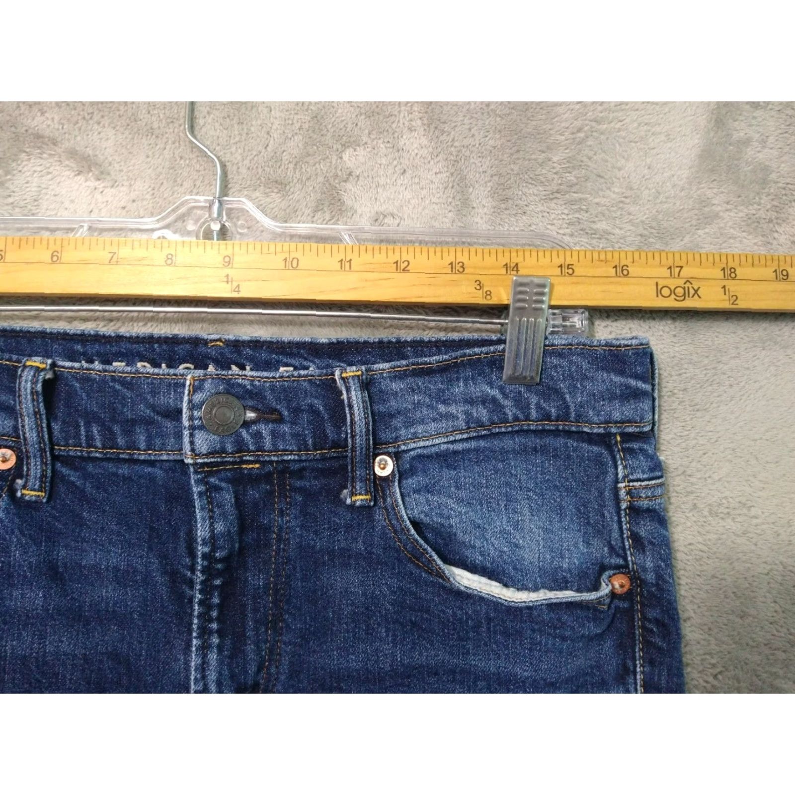 American Eagle Outfitters American Eagle Outfitters Jeans Mens 30x34 Blue Denim Relaxed Straight Leg Flex Stretch Size US 30 / EU 46 - 3 Thumbnail