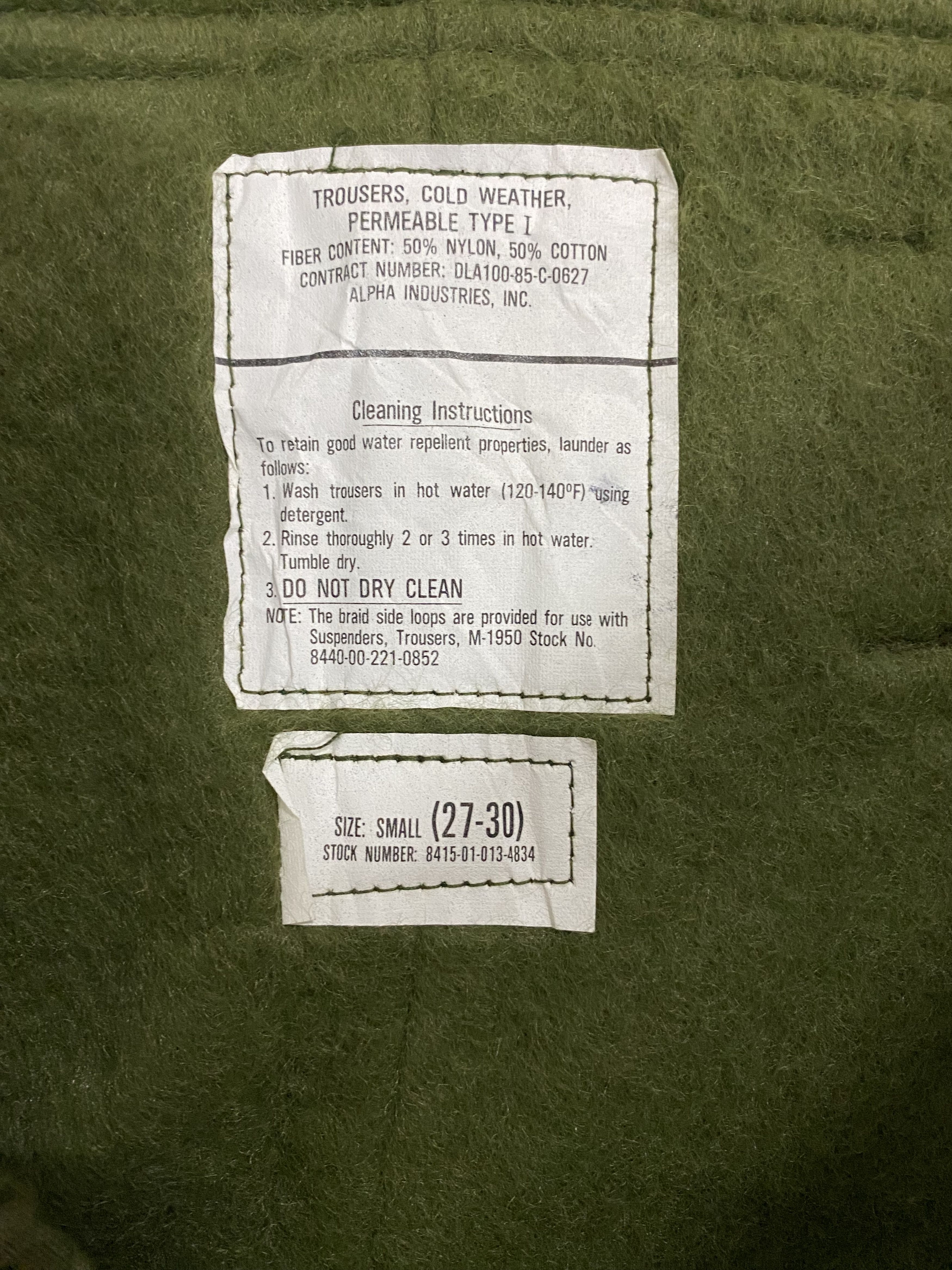 Alpha Industries Vintage 60s Alpha Industries World War Winter Trouser Size US 31 - 5 Thumbnail