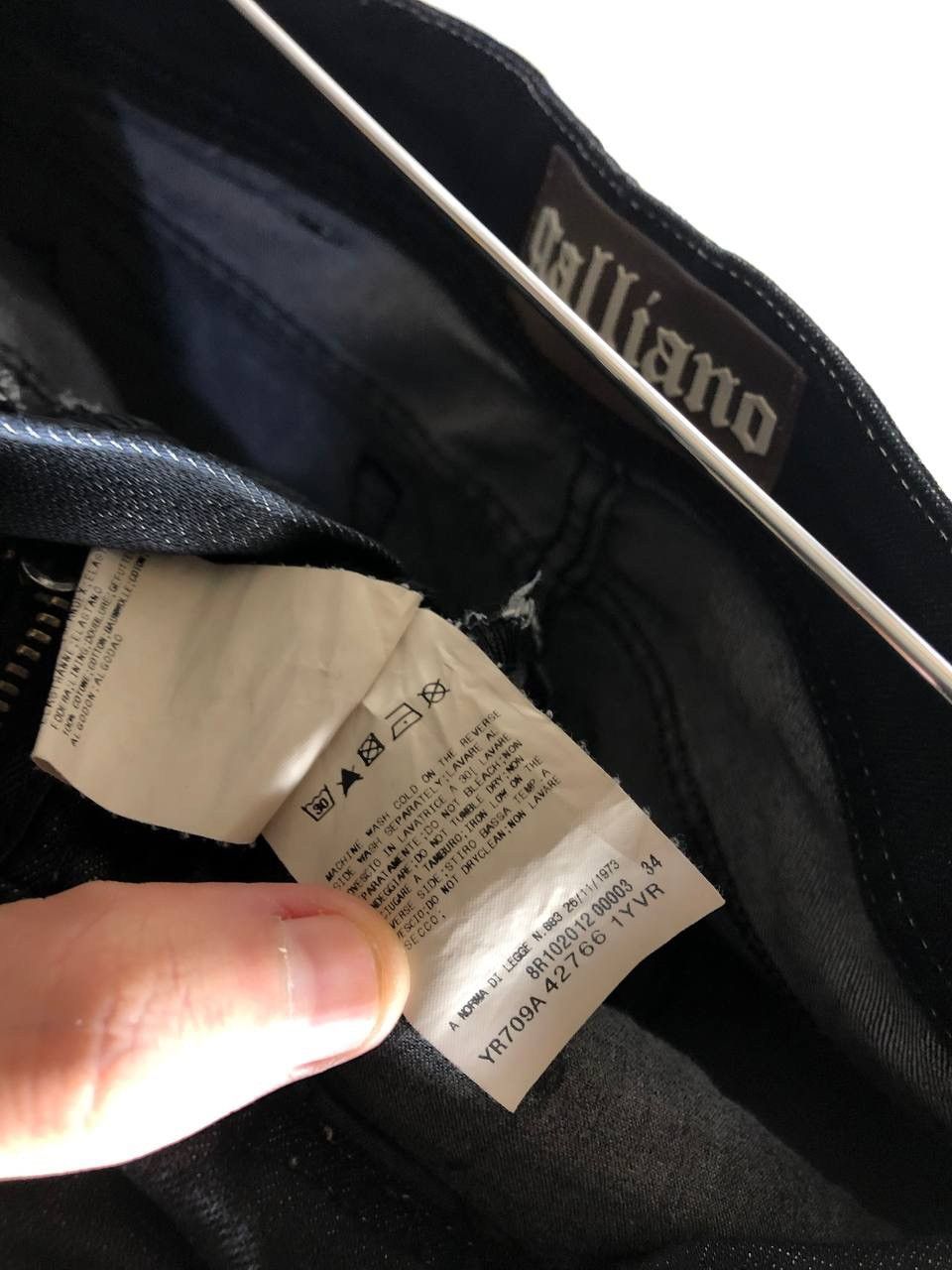 John Galliano VINTAGE JOHN GALLIANO DENIM JEANS ITALIAN DESIGNER Y2K 90s Size US 30 / EU 46 - 6 Thumbnail