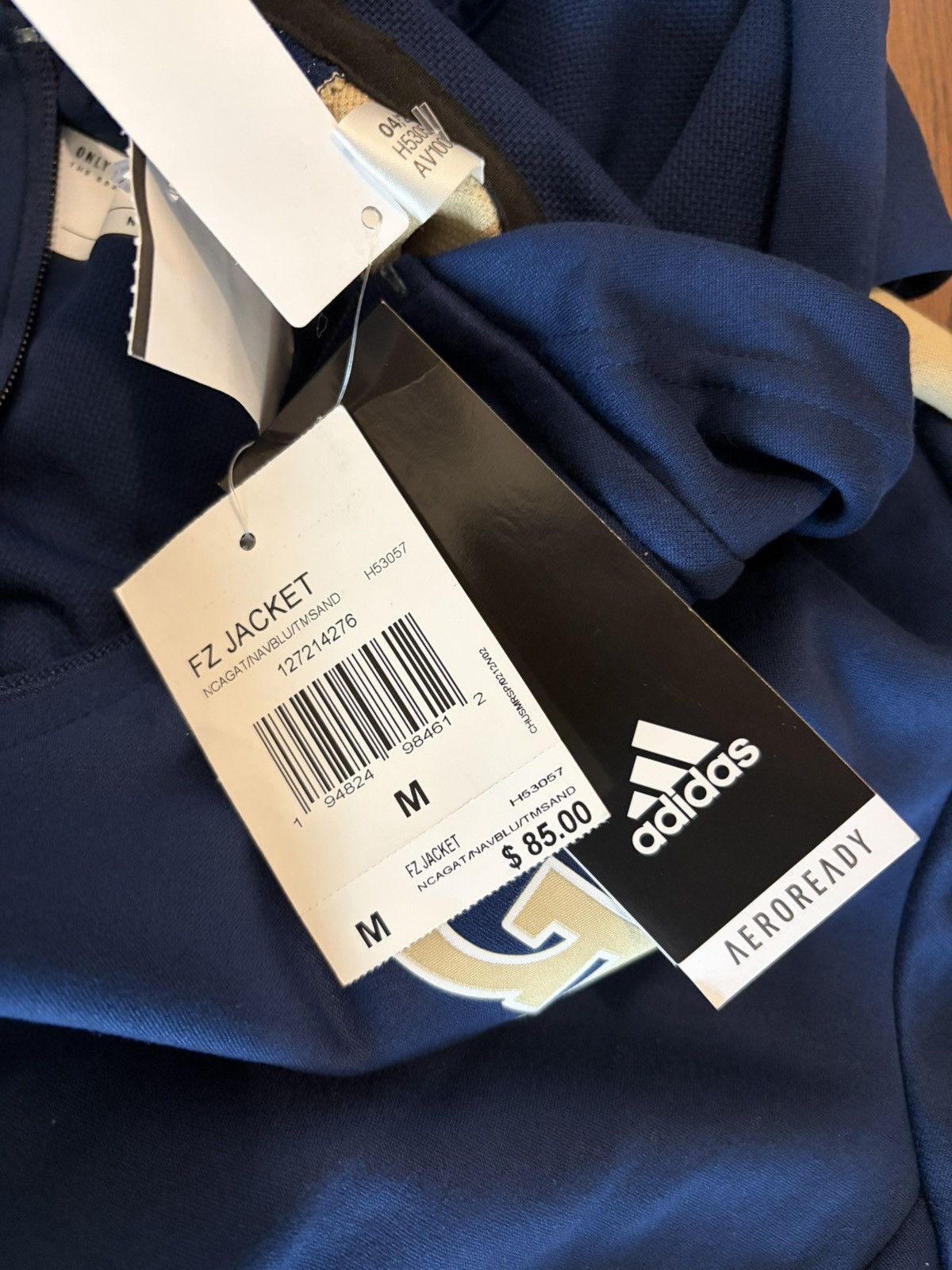 Adidas Adidas Georgia Tech Full Zip Hoodie Size US M / EU 48-50 / 2 - 4 Thumbnail