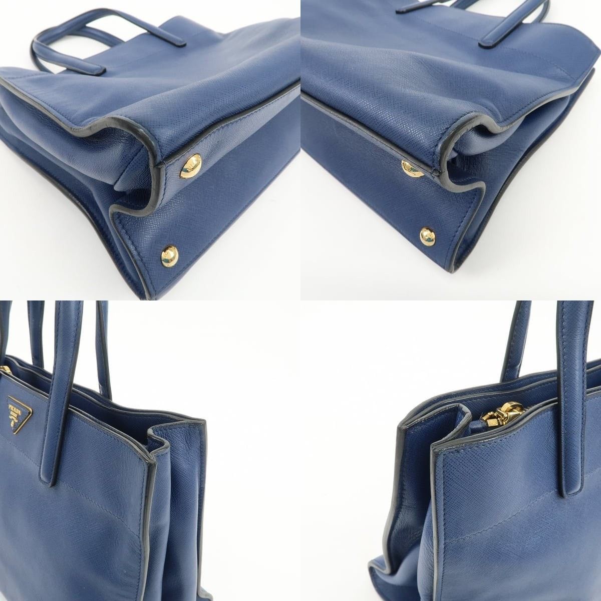 Prada Prada Saffiano Tote Blue Size ONE SIZE - 5 Thumbnail