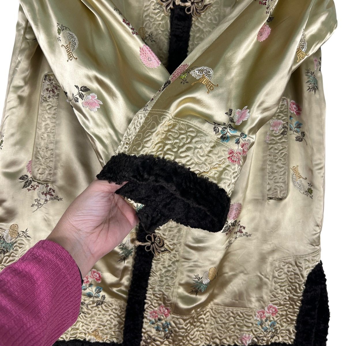 Japanese Brand 🔥 RARE VINTAGE 60s RAYON MANDARIN REVERSIBLE JACKET Size US M / EU 48-50 / 2 - 13 Thumbnail