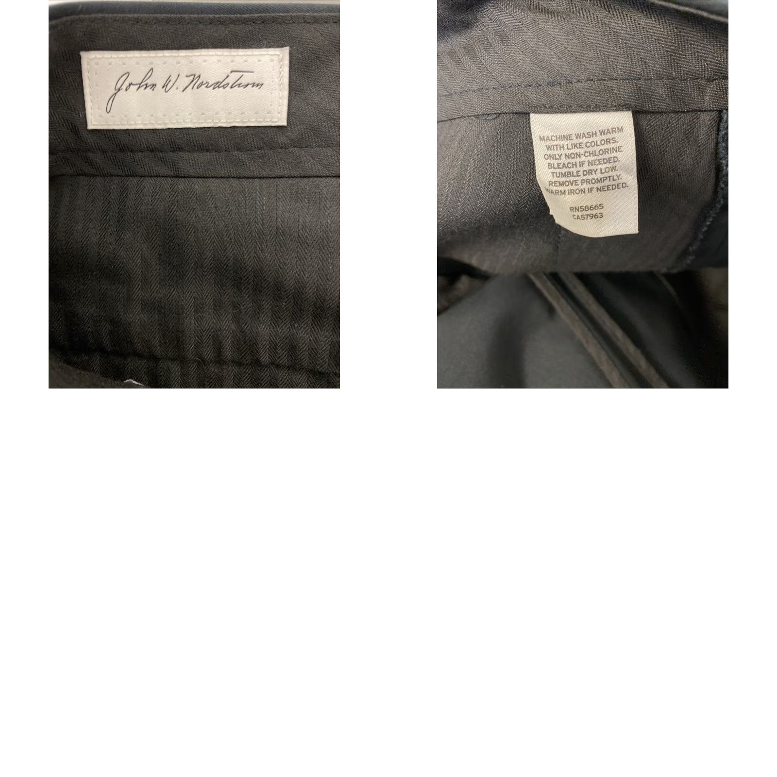 Nordstrom VINTAGE Nordstrom Chino Pants Mens 36x34 Black Flat Front Basic / Preppy 127-14 Mens Size US 36 / EU 52 - 8 Thumbnail