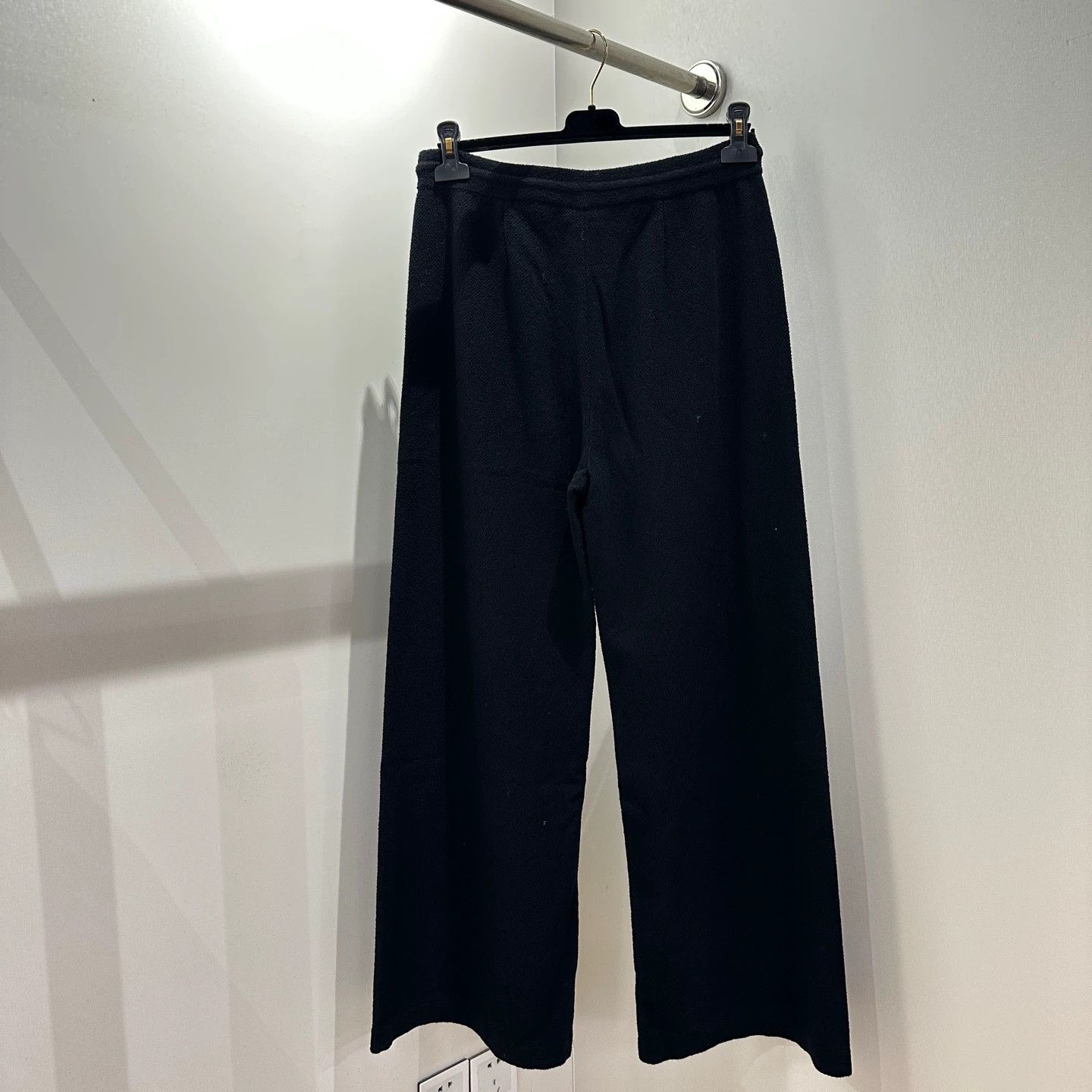 Chanel Chanel 25C Wool-Cotton Logo-Button Straight Pants 40 Size 28" / US 6 / IT 42 - 2 Thumbnail