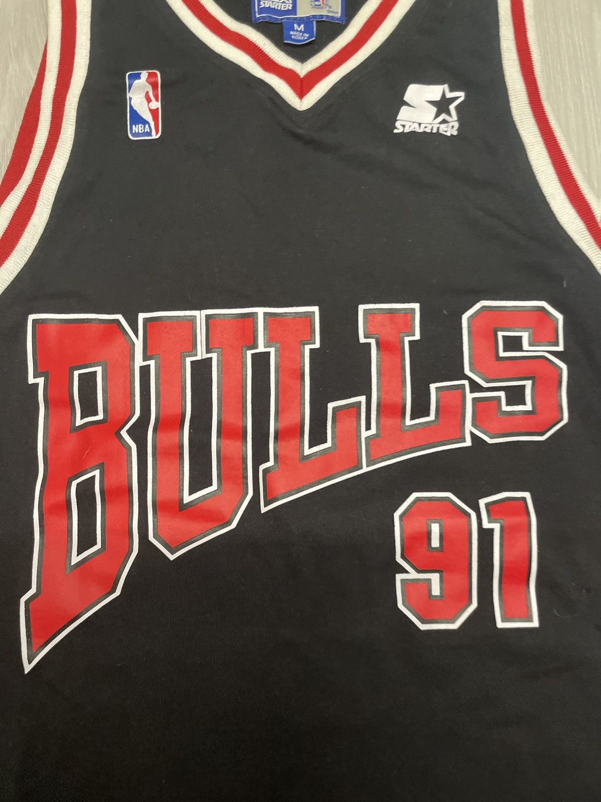 Starter Bintage Starter Chicago Bulls #91 Dennis Rodman NBA Size US M / EU 48-50 / 2 - 5 Thumbnail