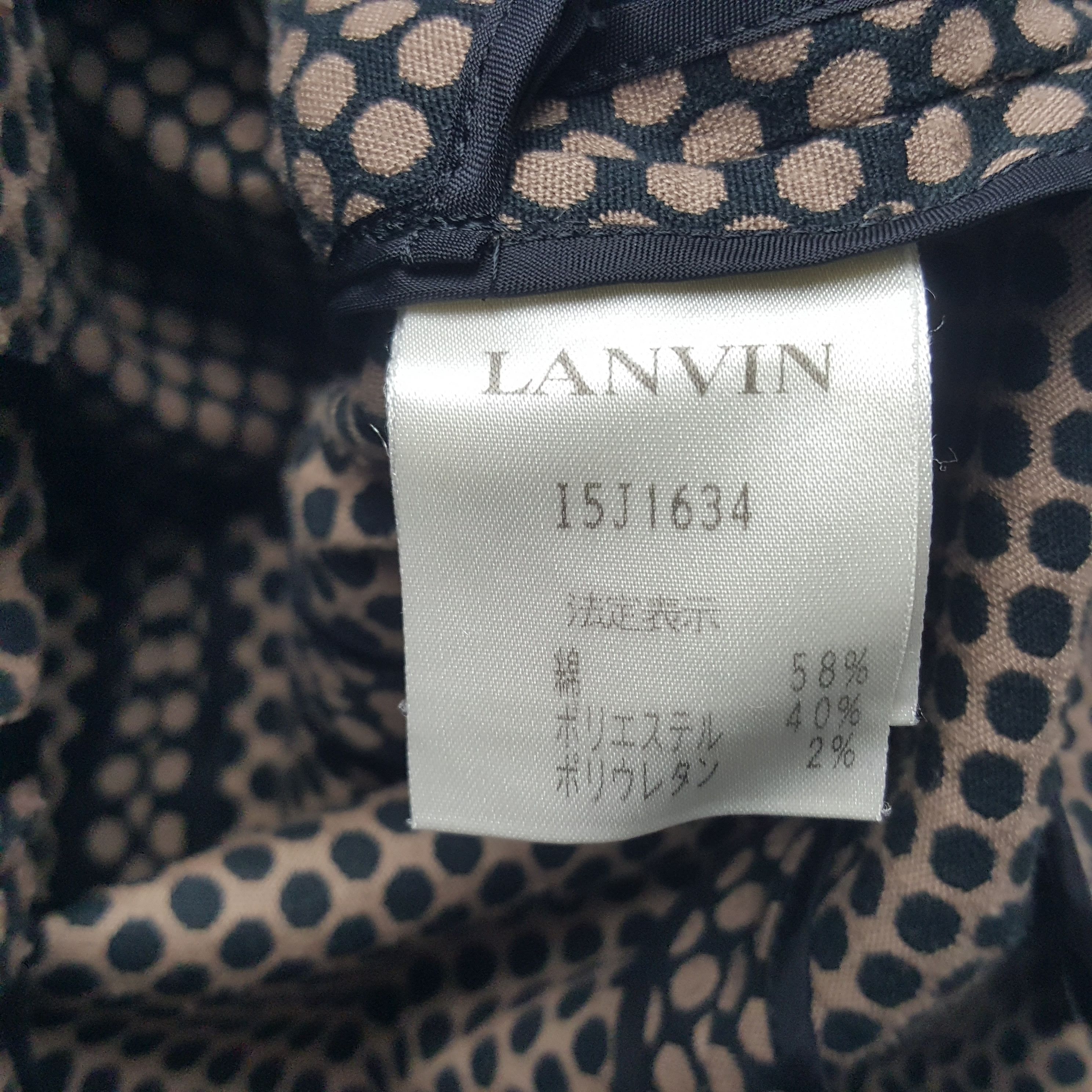 Designer × Lanvin × Vintage Vintage Lanvin Blazer Coat Jacket Size XS / US 0-2 / IT 36-38 - 9 Thumbnail